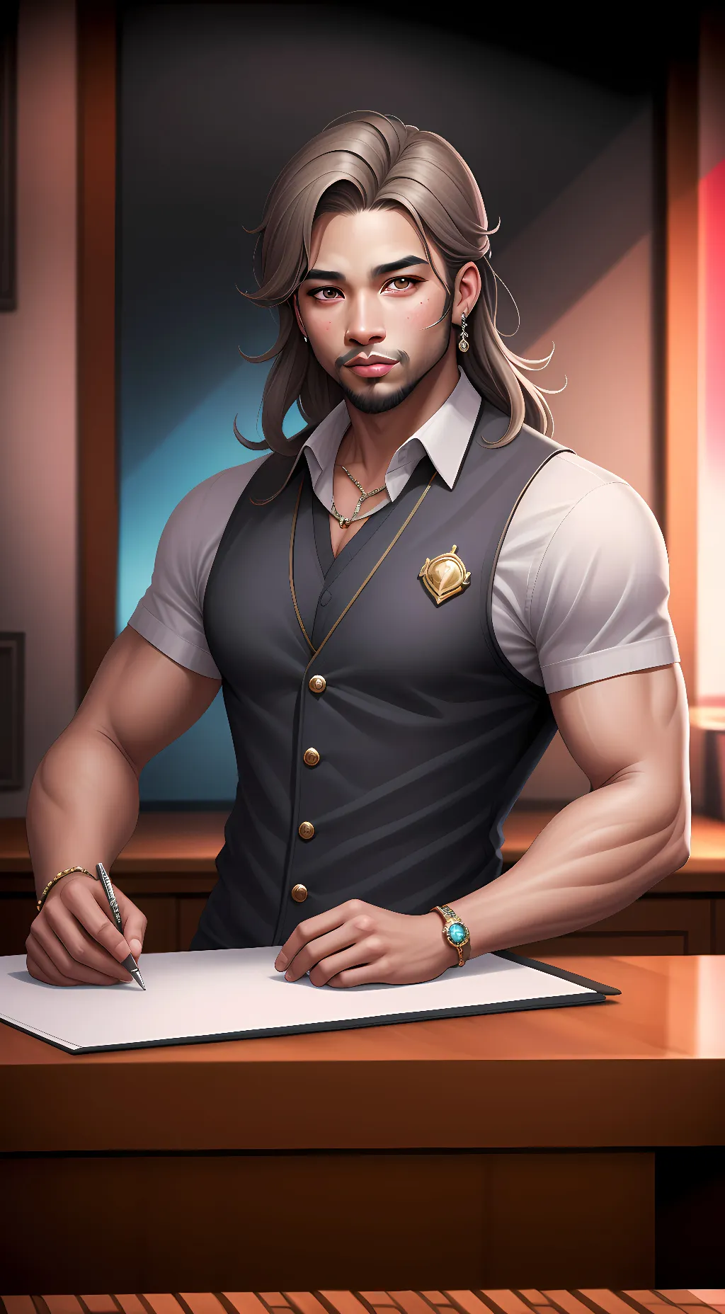 ai character: Benjamin Davies background