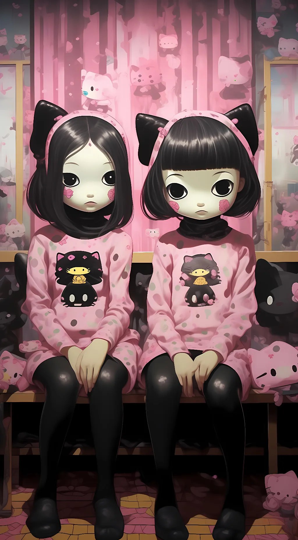 ai character: mr kittys kids background