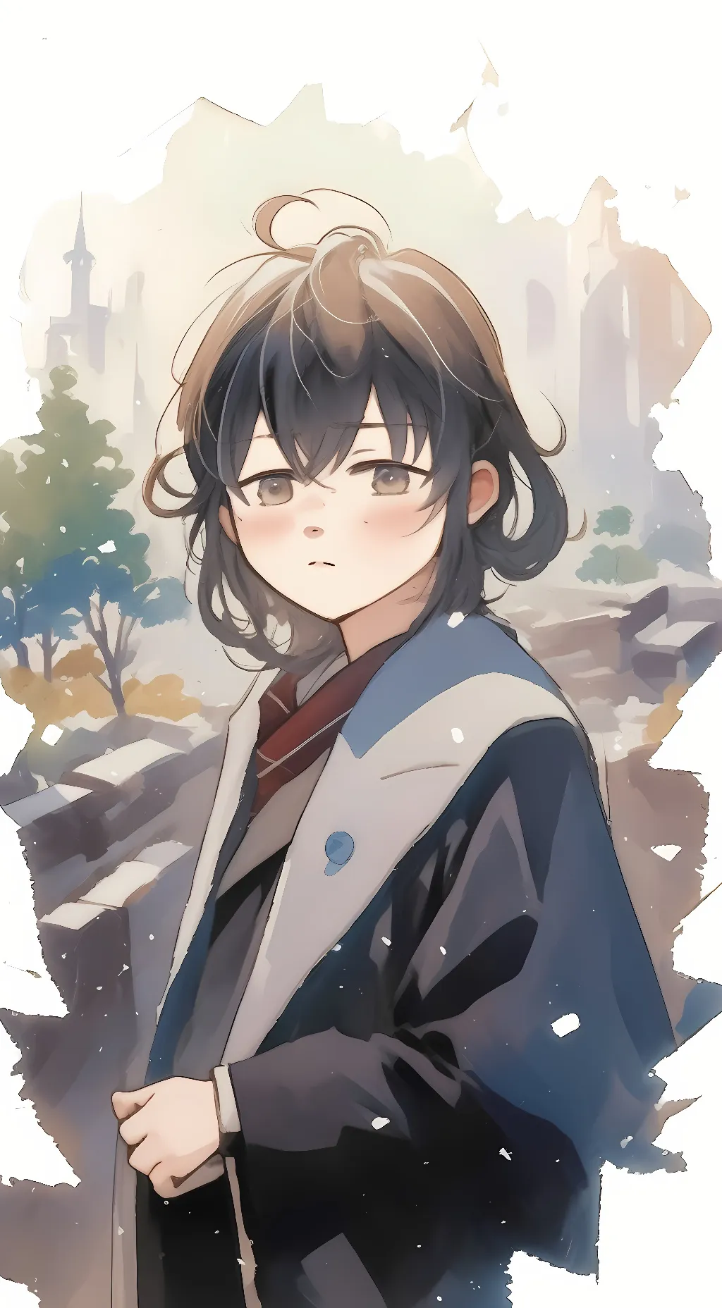 ai character: muichiro maid background