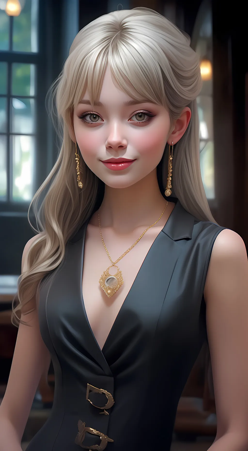 ai character: Autumn background