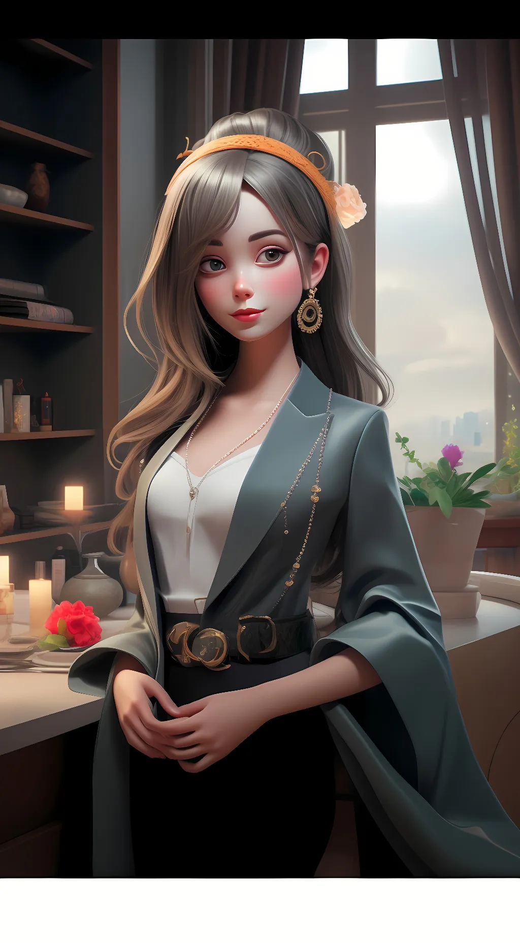 ai character: Lena  background