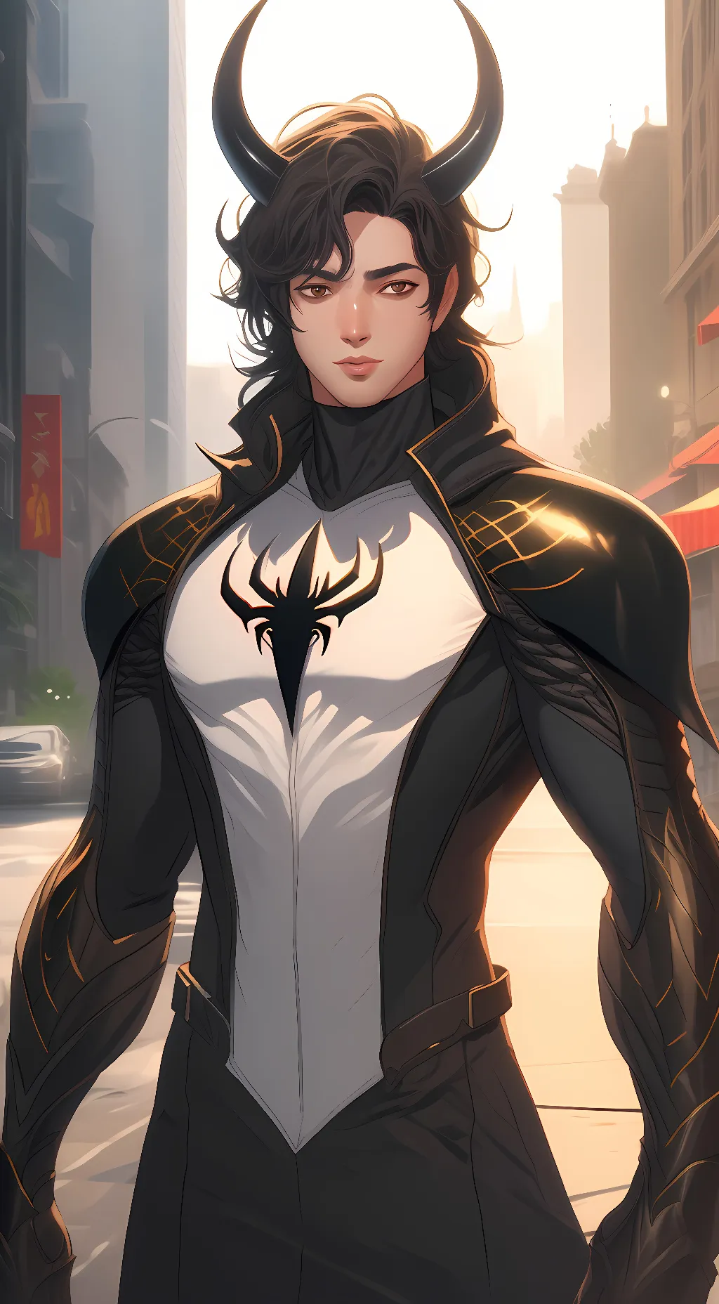 ai character: Antihollow venom  background