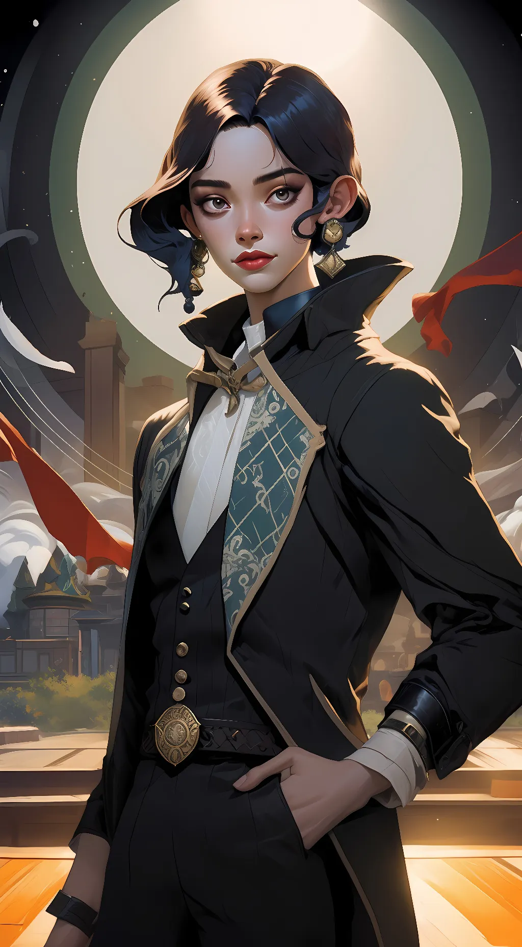 ai character: Talkie girl  background