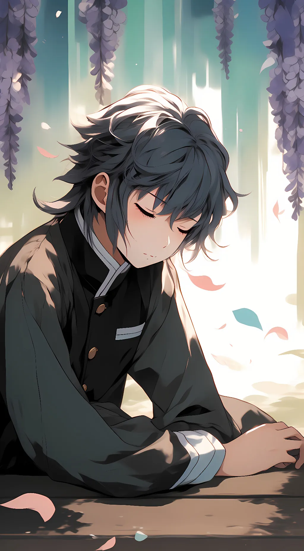 ai character: Muichiro tokito background