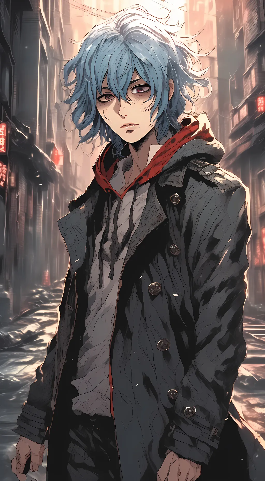 ai character: Tomura Shigaraki background