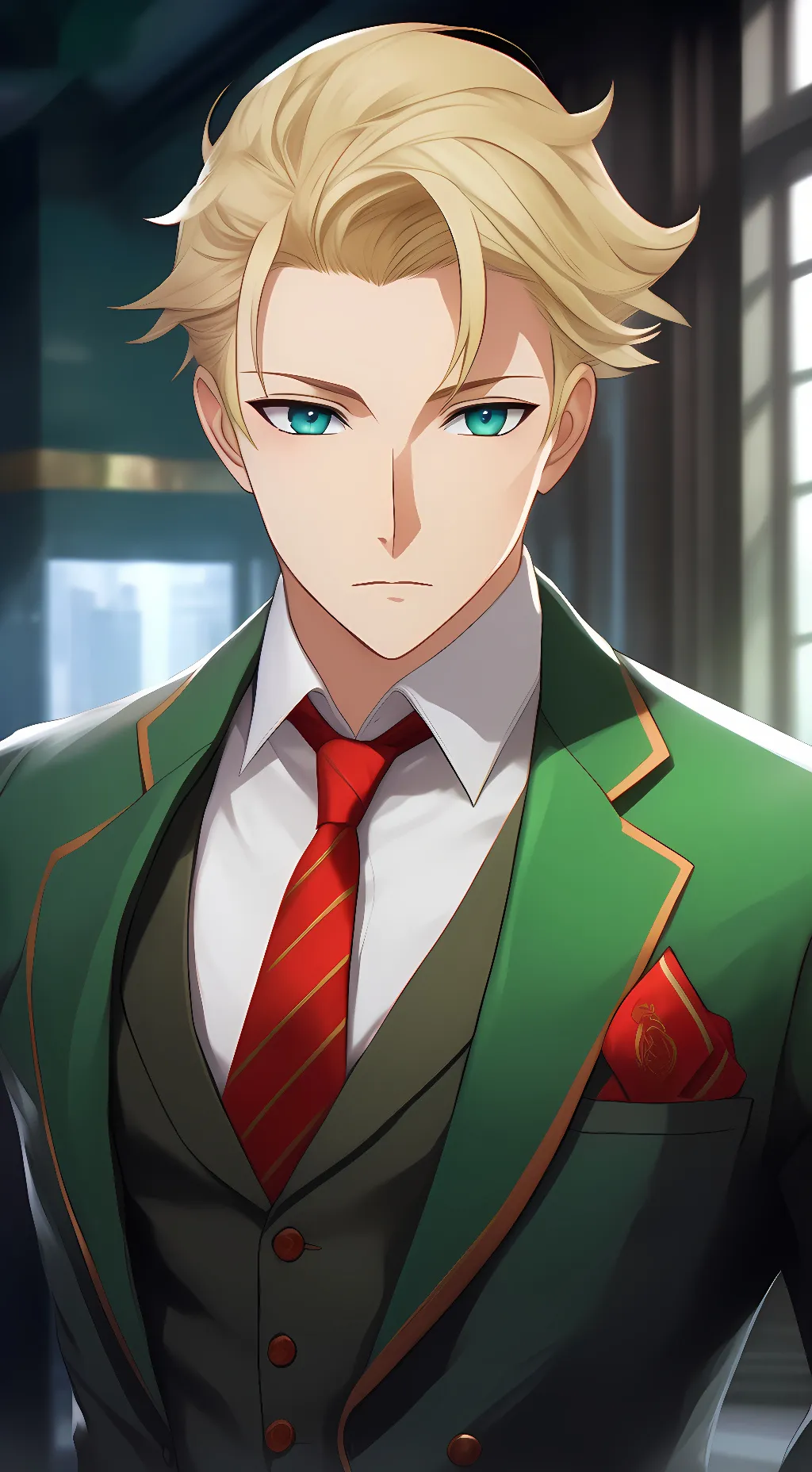 ai character: Loid Forger  background