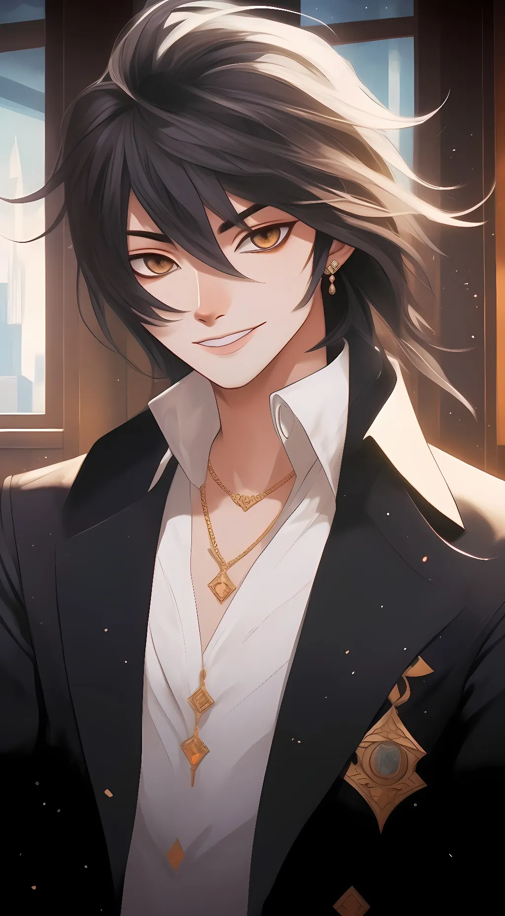 ai character: Obanai Iguro background