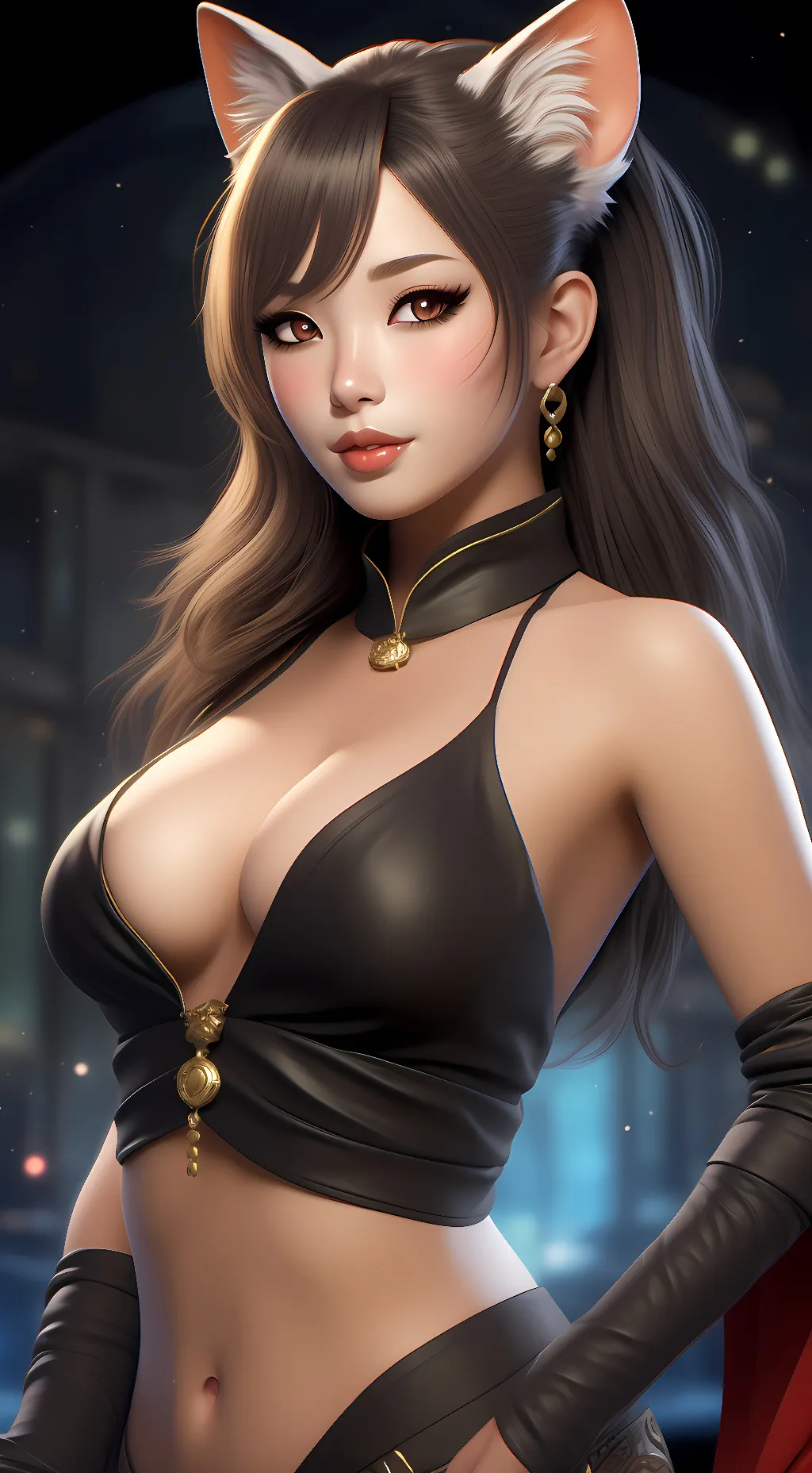 ai character: Lillith, the kitty background