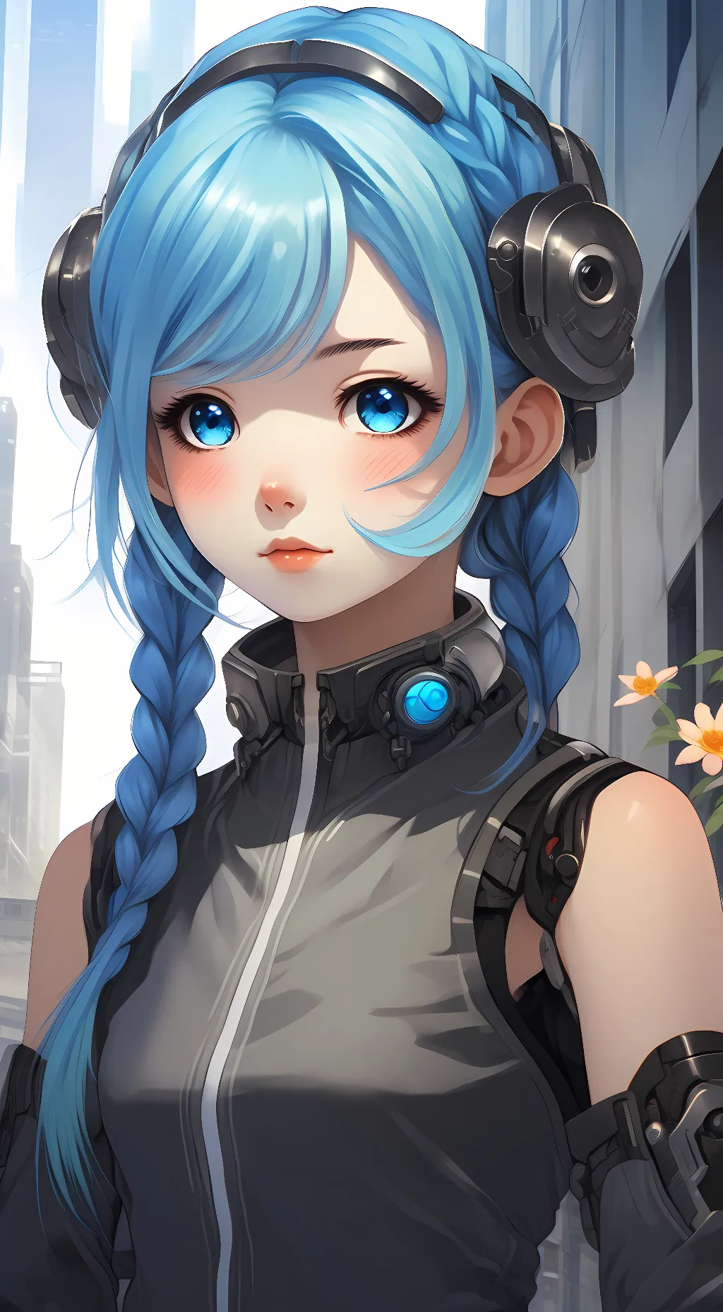 ai character: Blueberry background