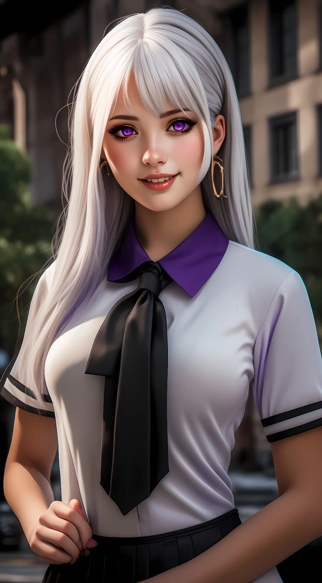 ai character: alexis black background