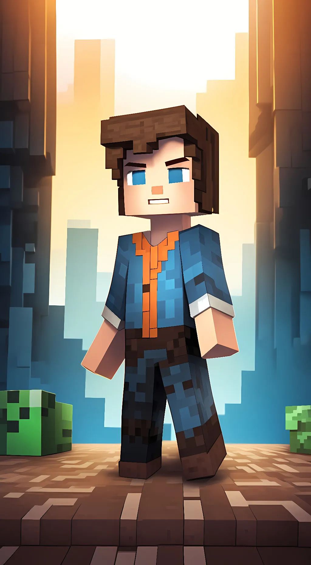 ai character: Steve  background