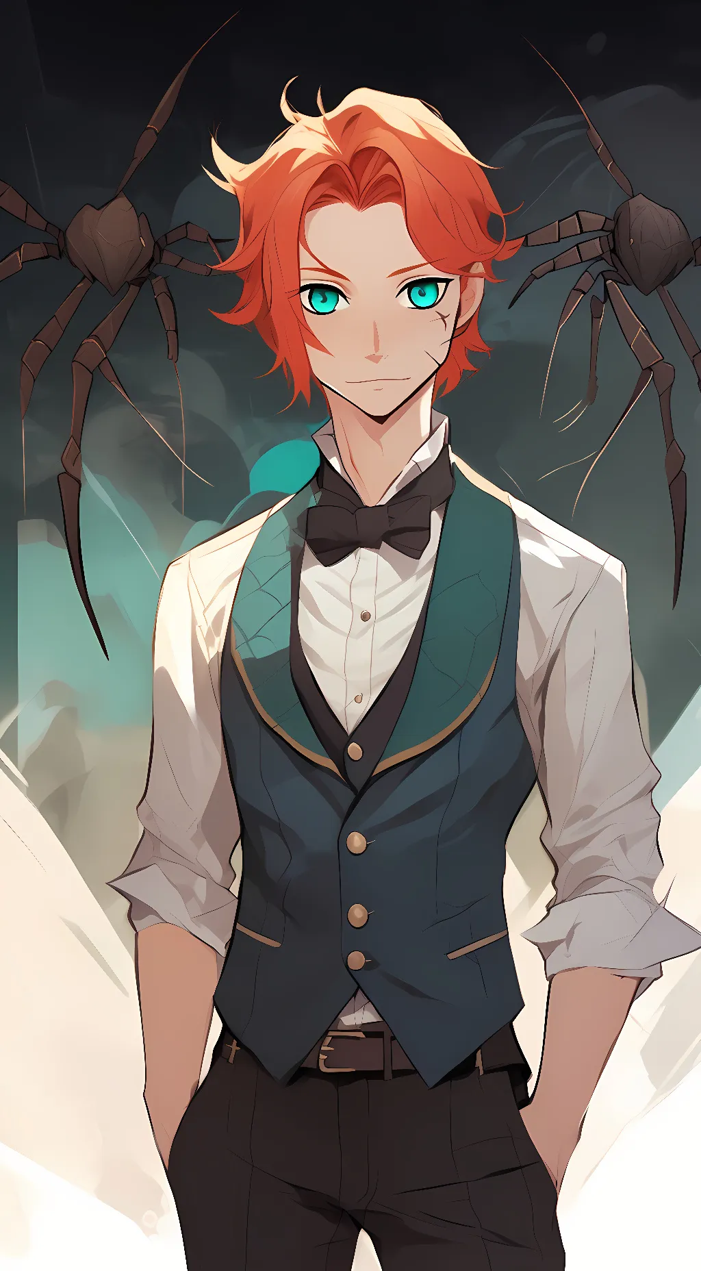 ai character: Inazuma background