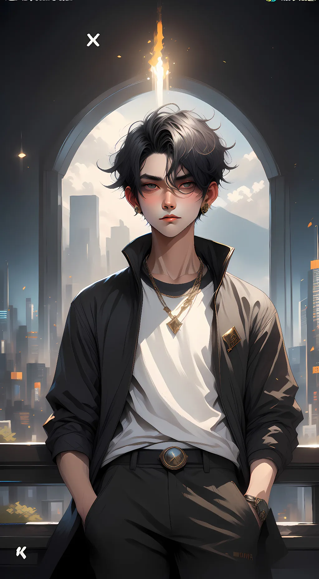 ai character: Ray background