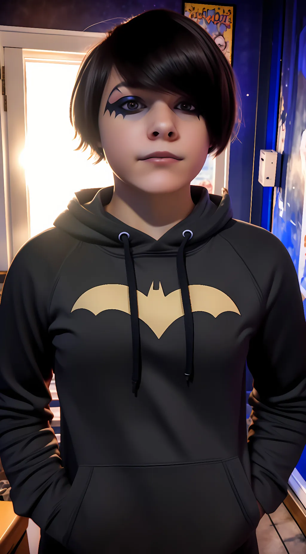 ai character: Batgirl Kai background