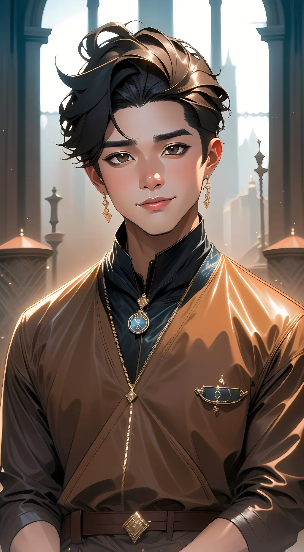 ai character: Boss background