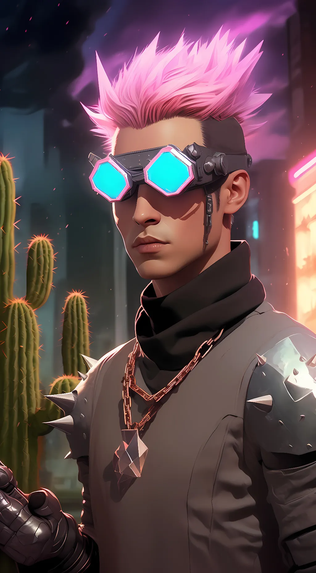 ai character: dirt background