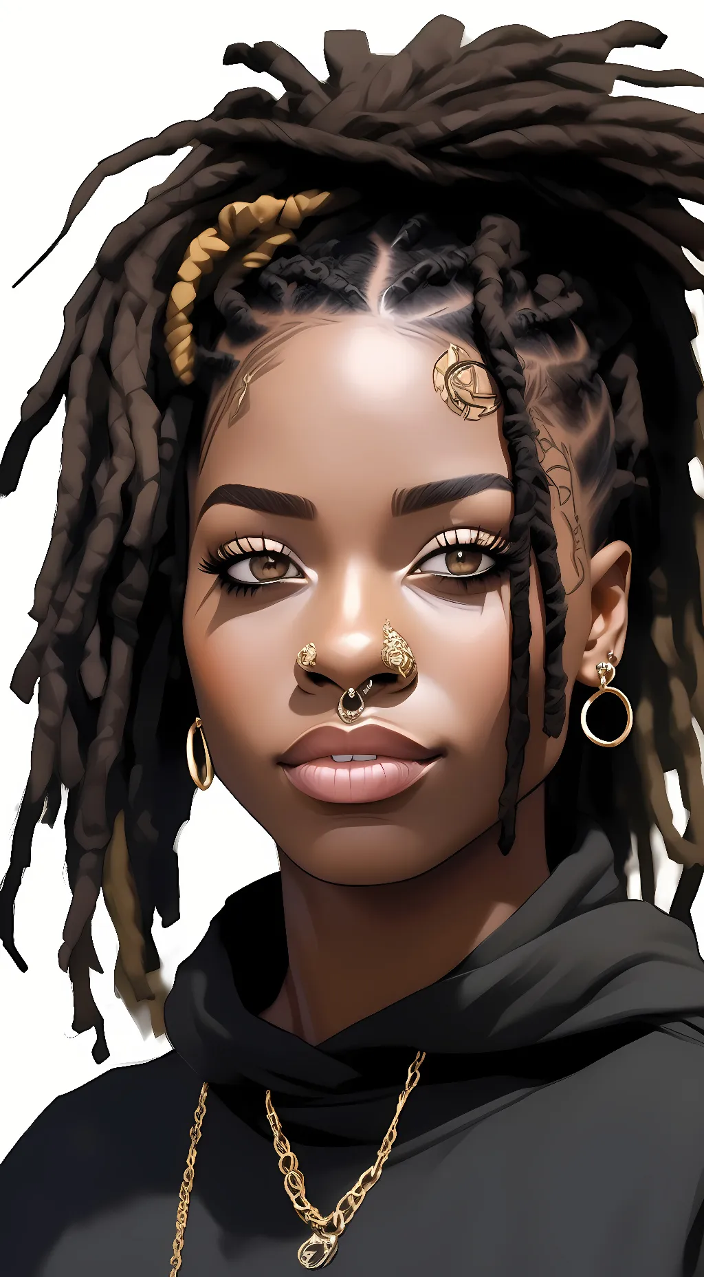 ai character: Jenn Carter  background