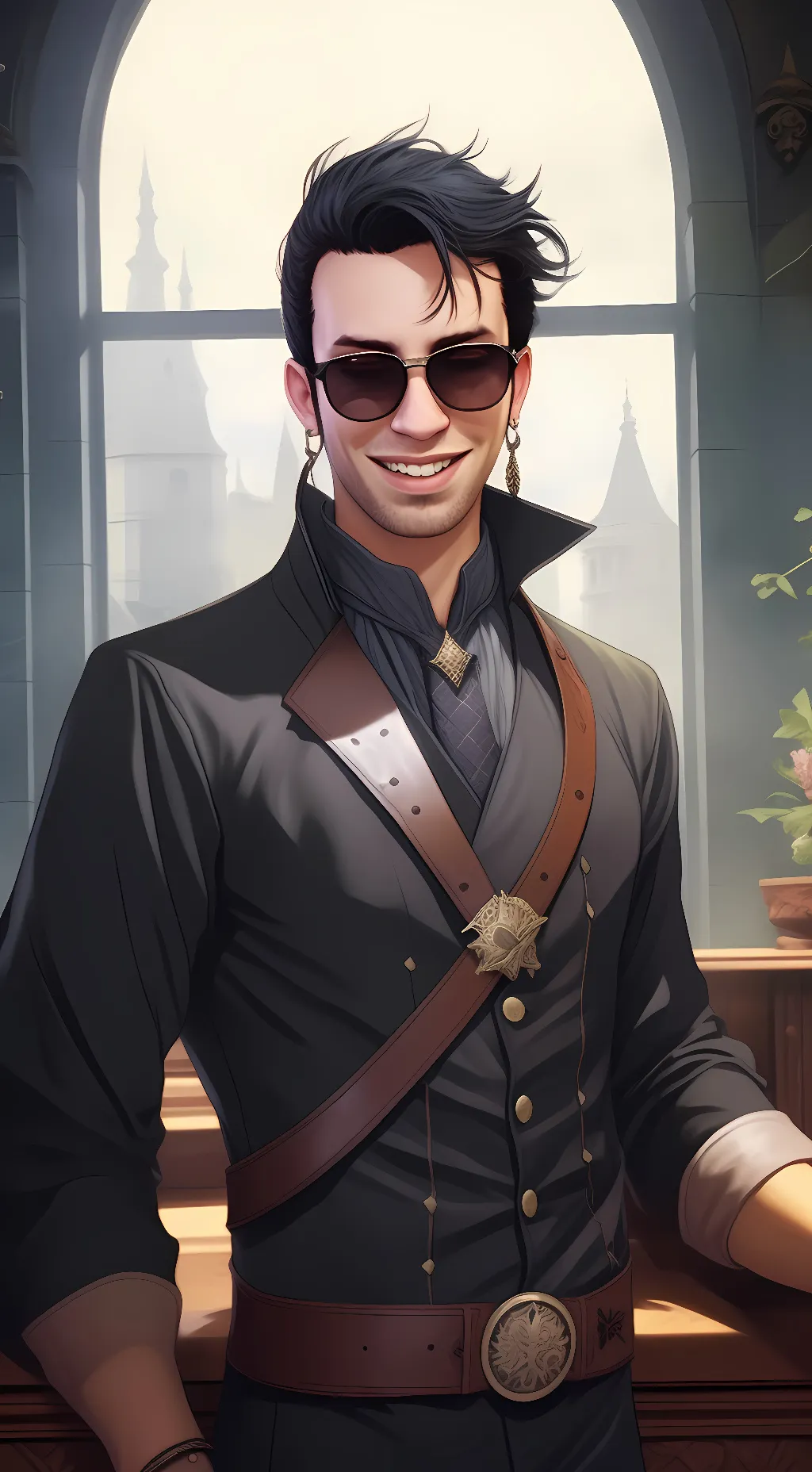 ai character: pointcrow(meme) background