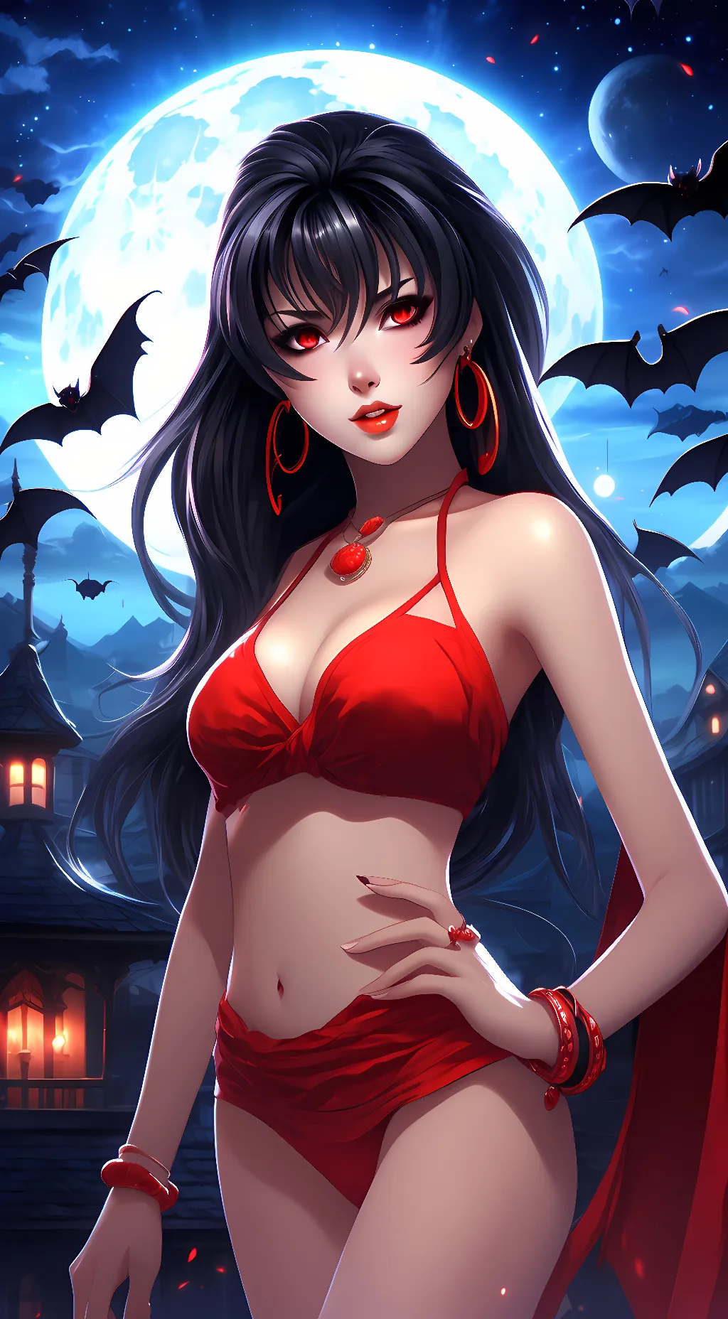 ai character: Levy the vampire 🦇 background