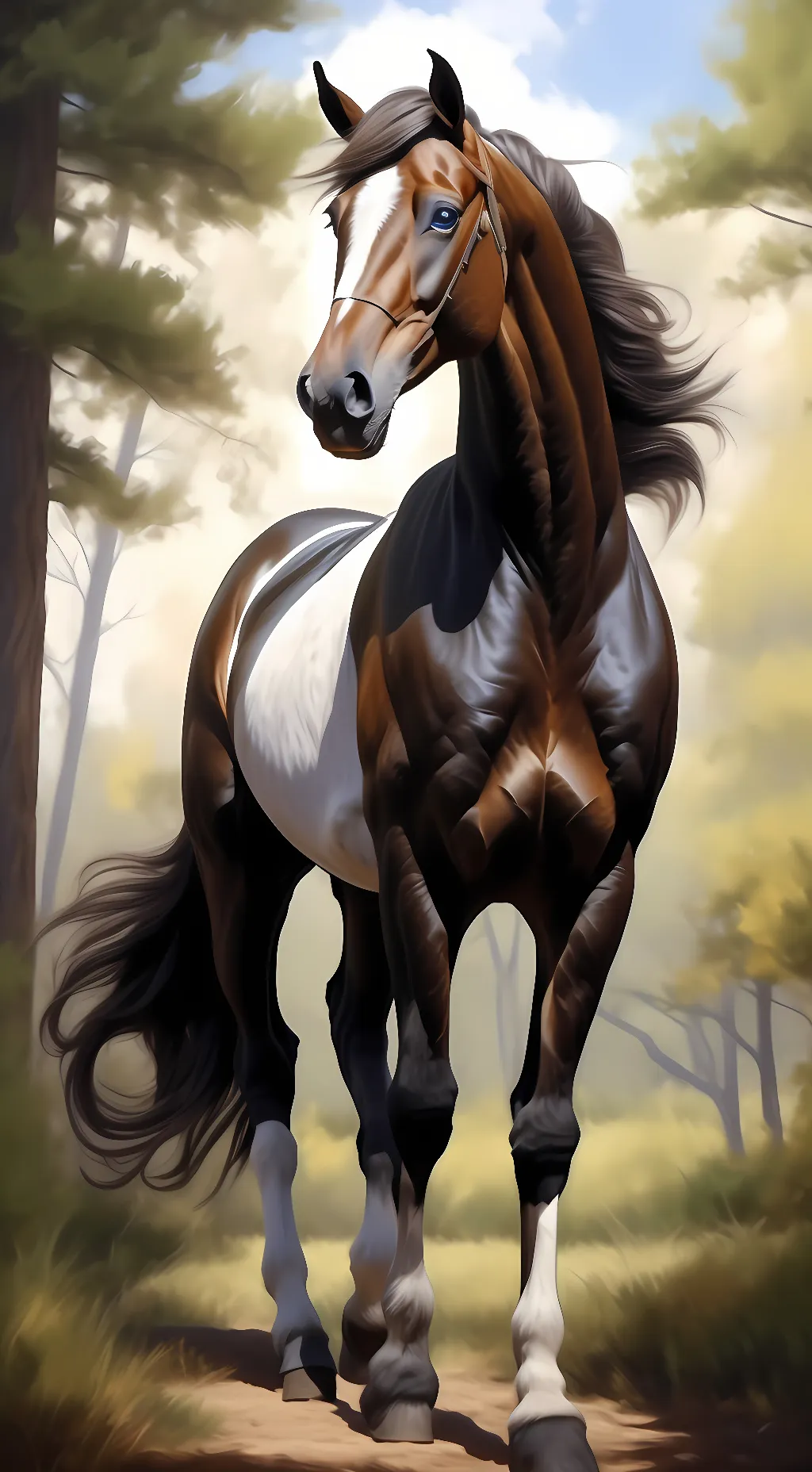 ai character: Life as a horse  background