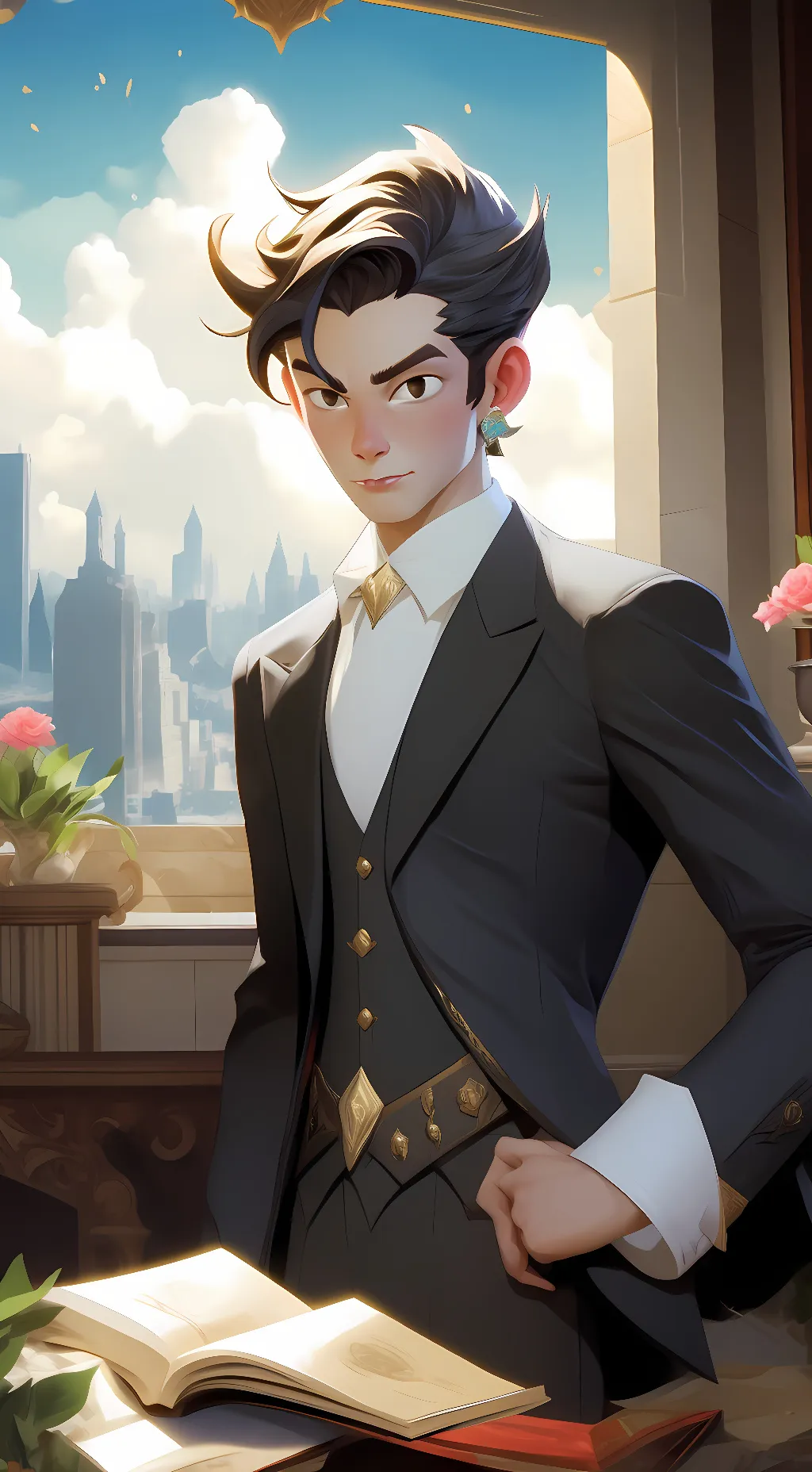 ai character: Austin Thompson background