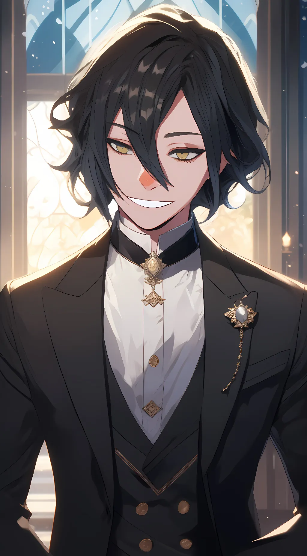ai character: Andy  background