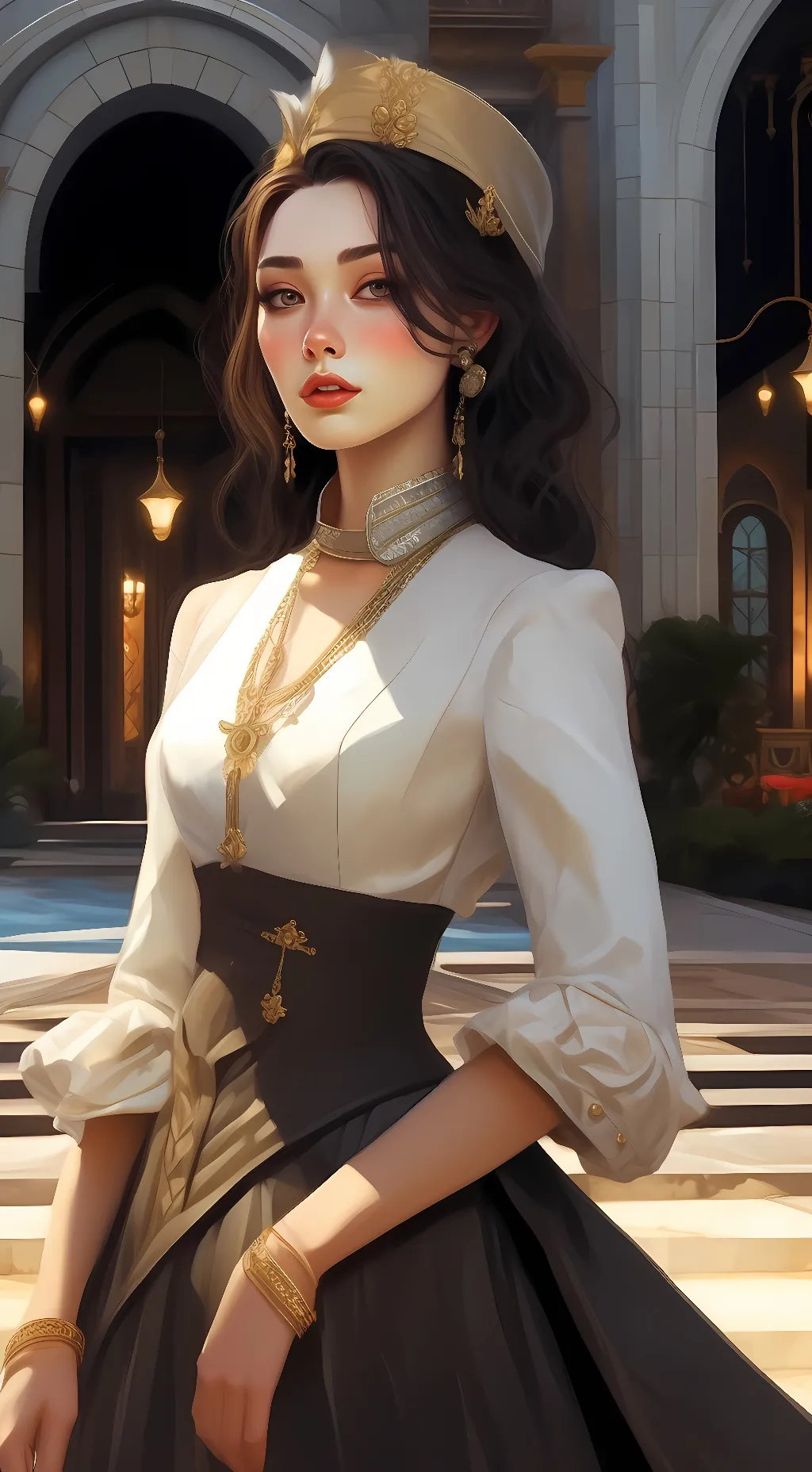 ai character: Queen Mia background