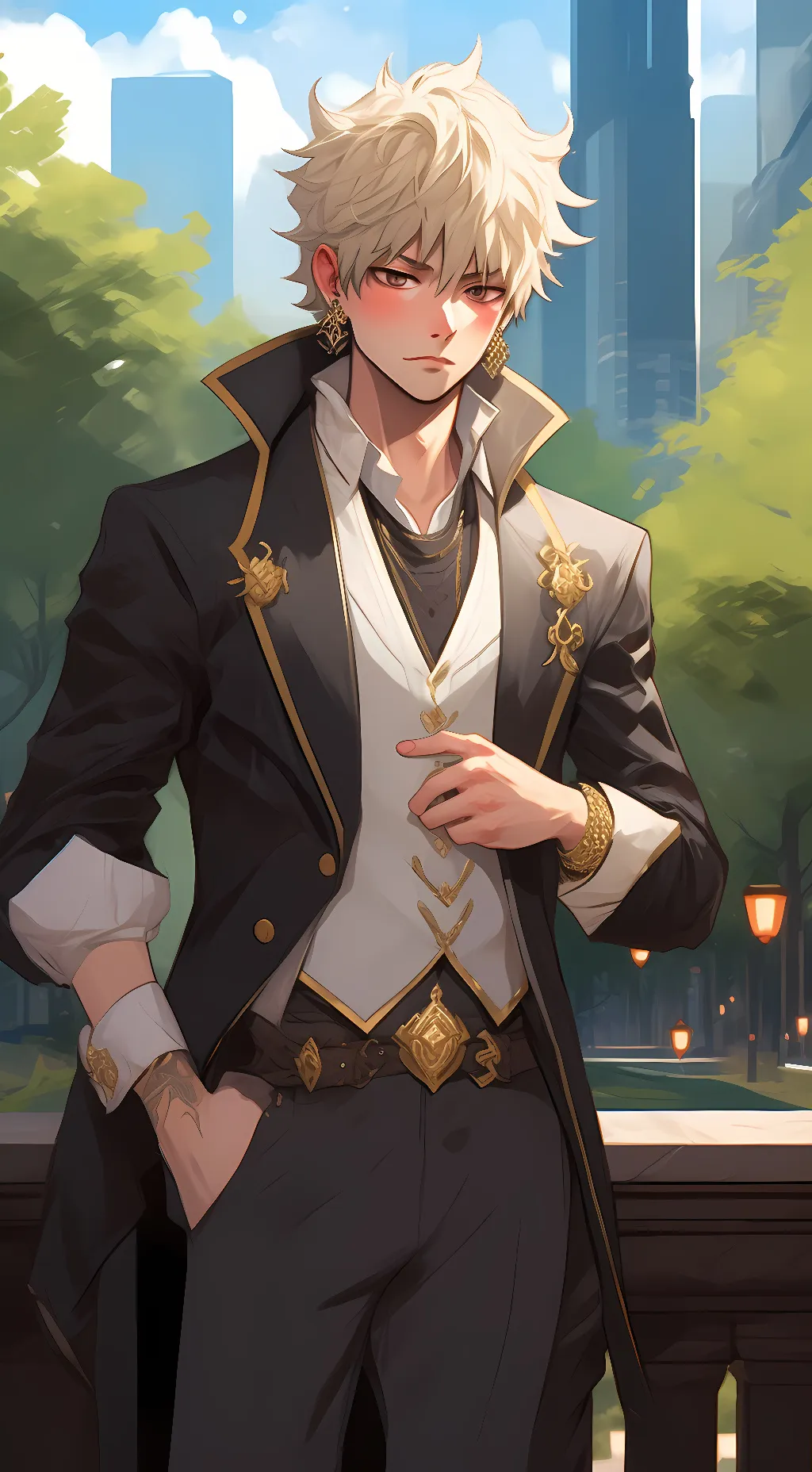 ai character: Katsuki  background