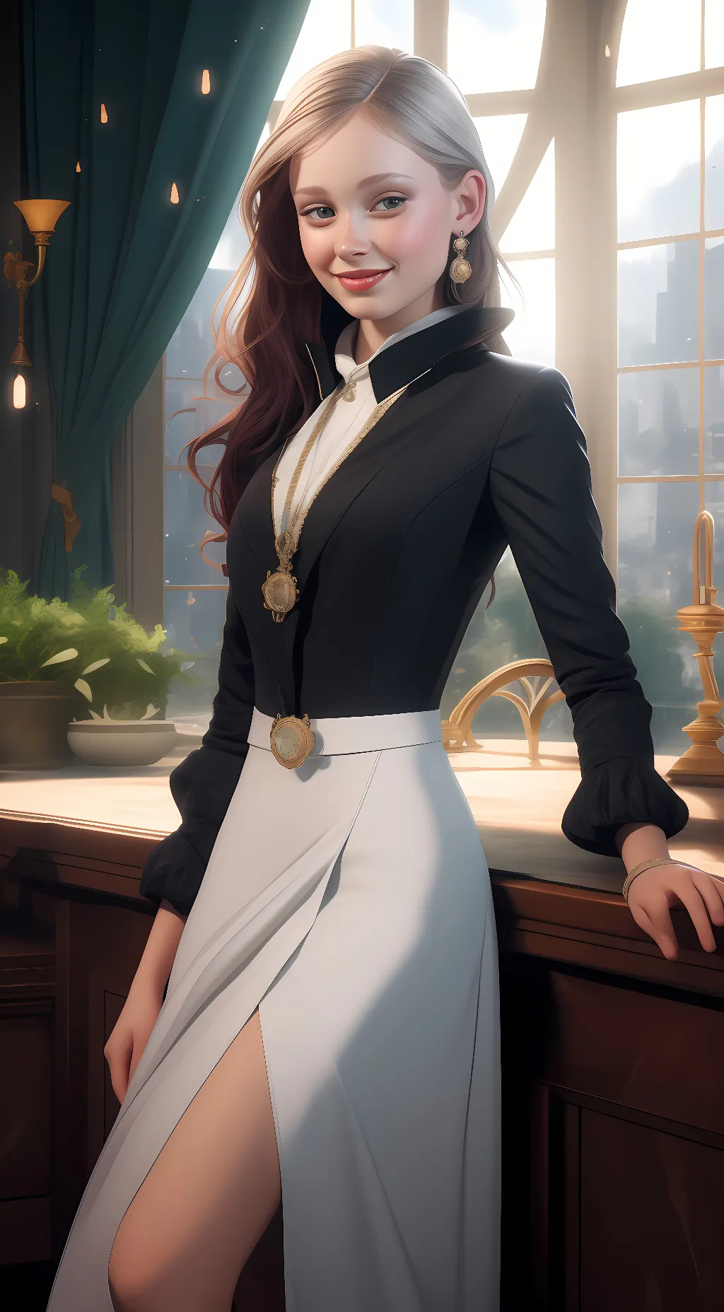 ai character: katy background