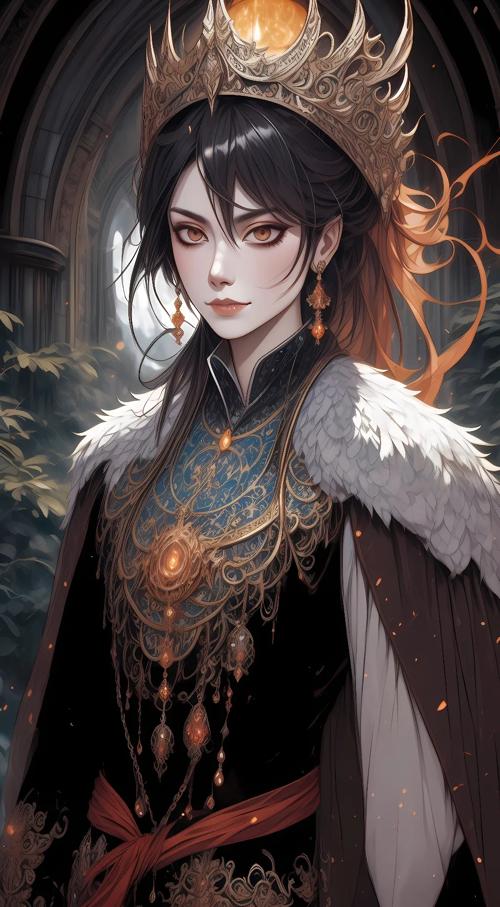 ai character: queen stella background
