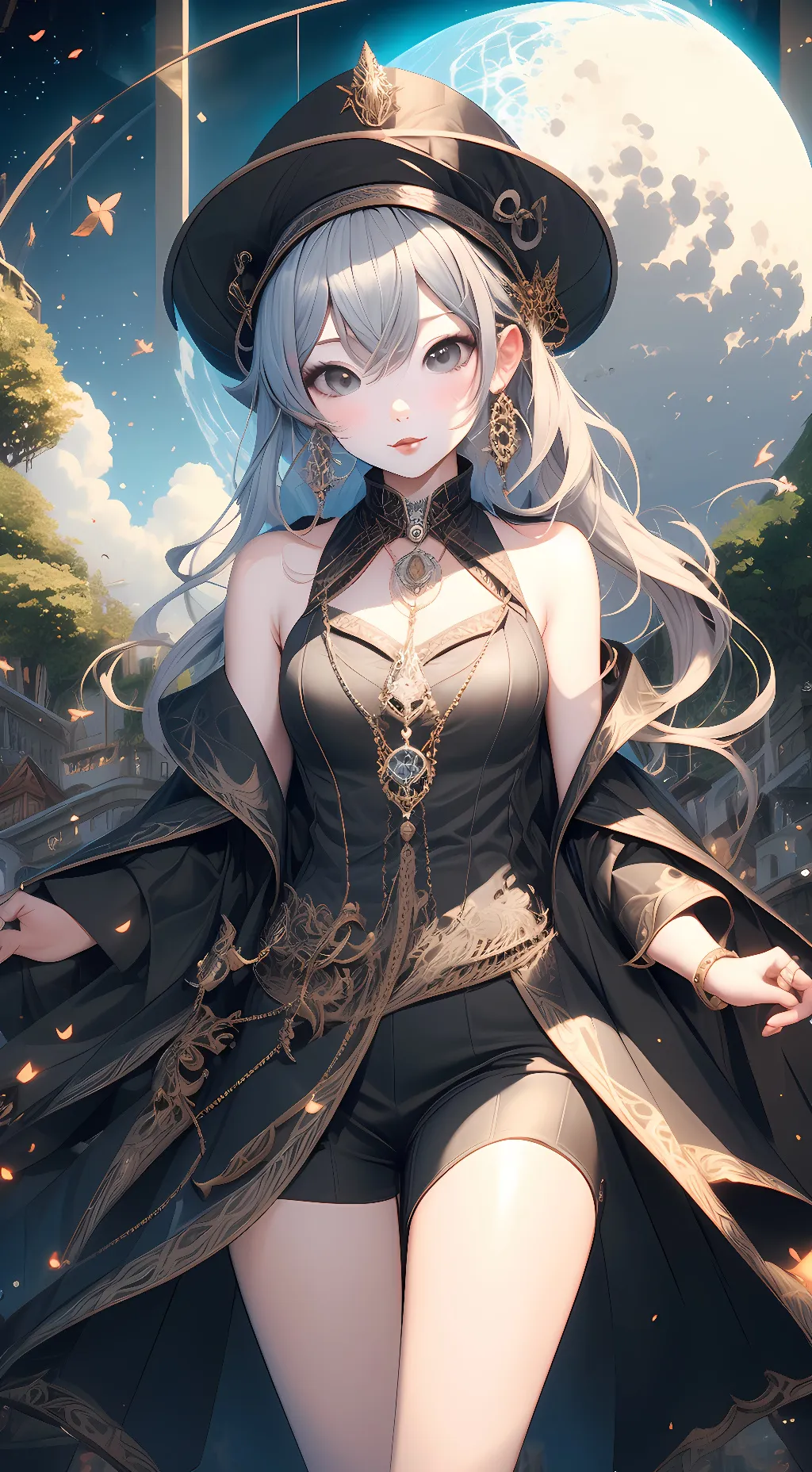 ai character: sky background