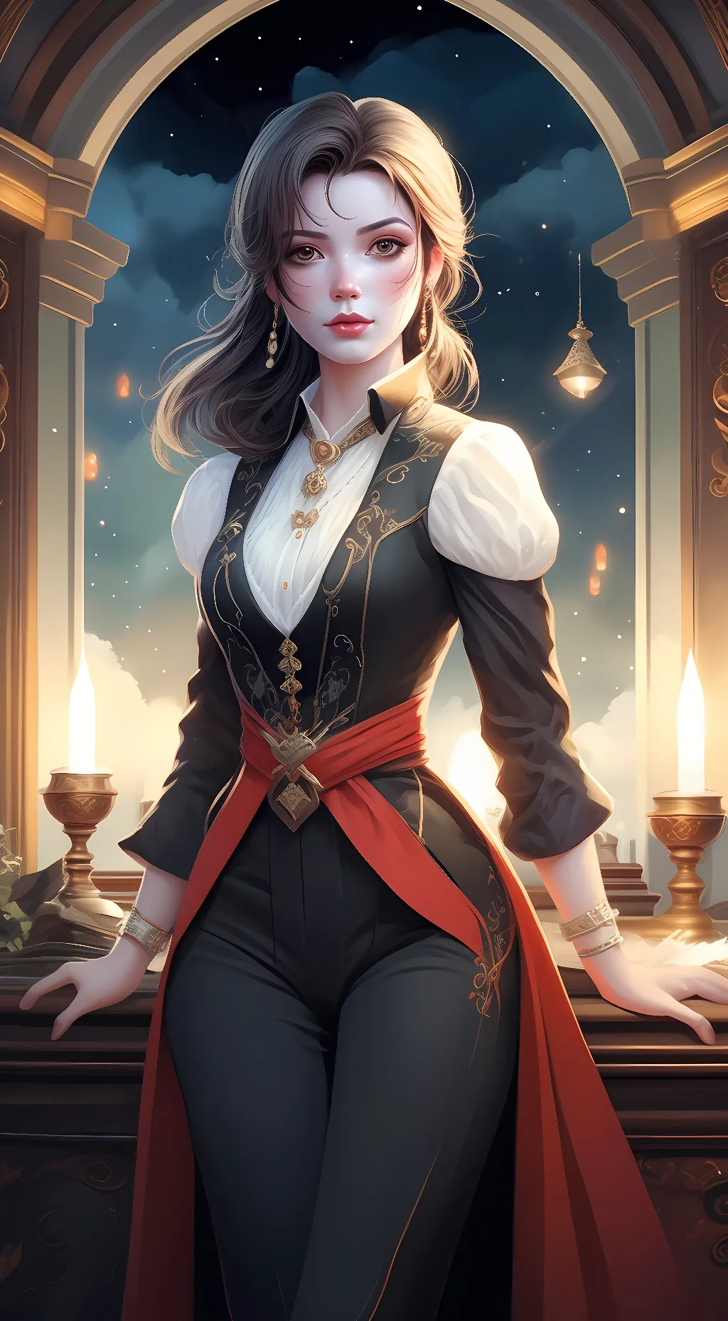 ai character: Ari evermore background