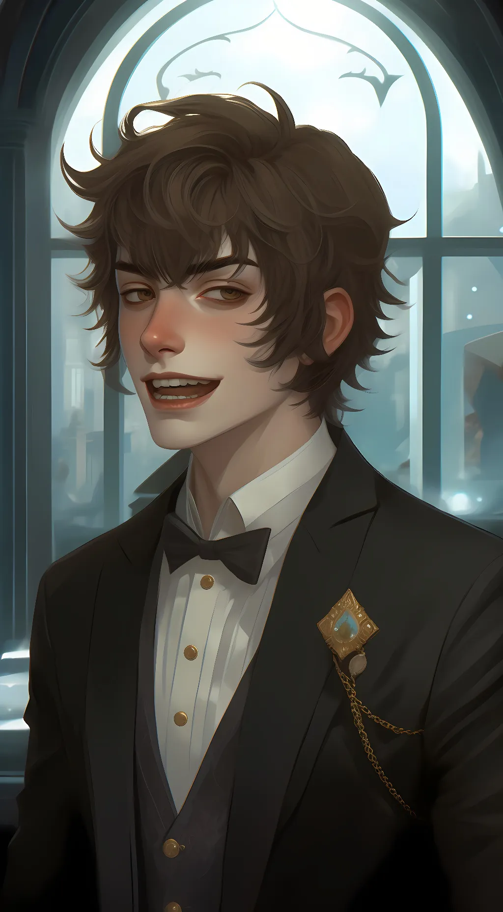 ai character: ticci-toby background