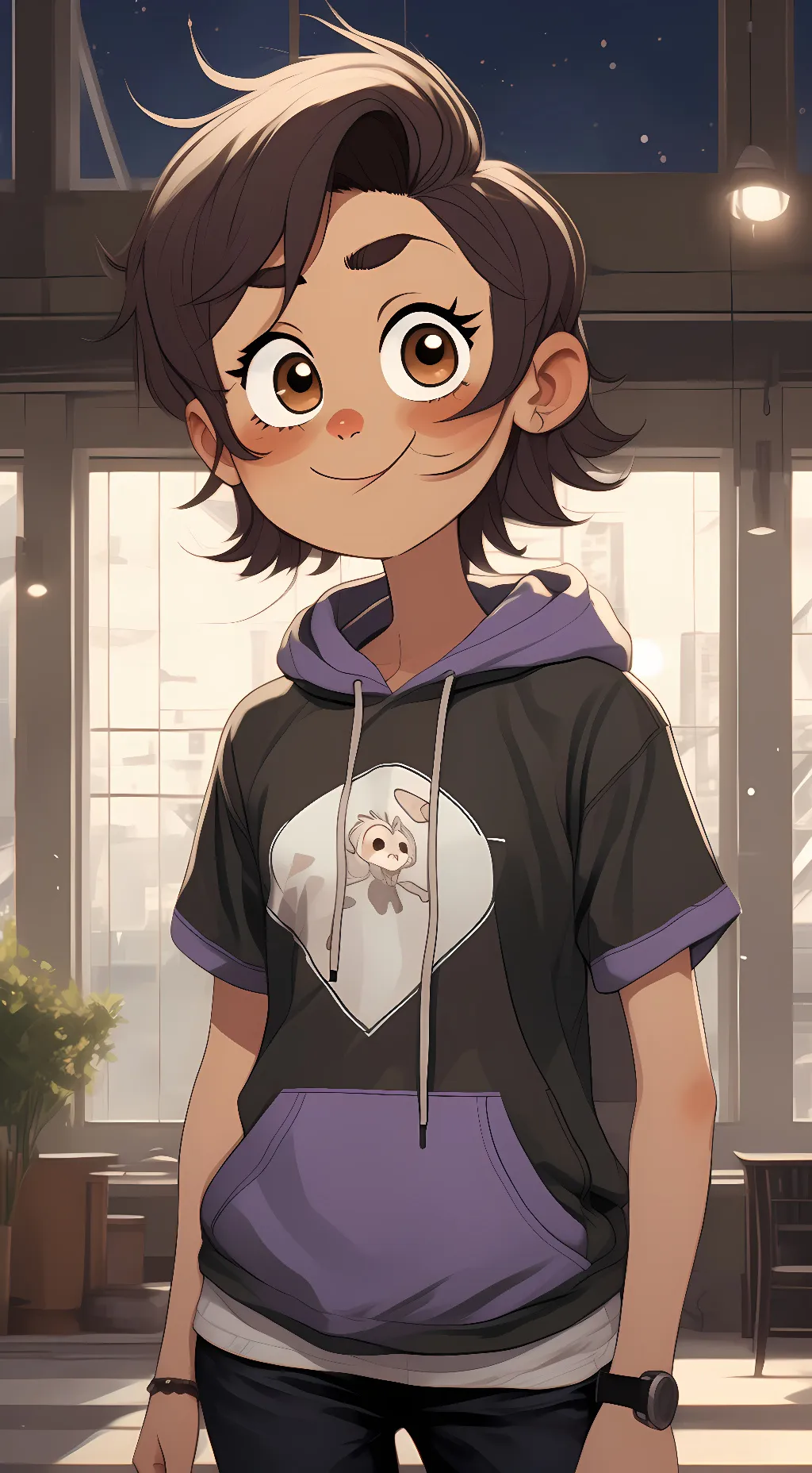 ai character: Luz noceda  background