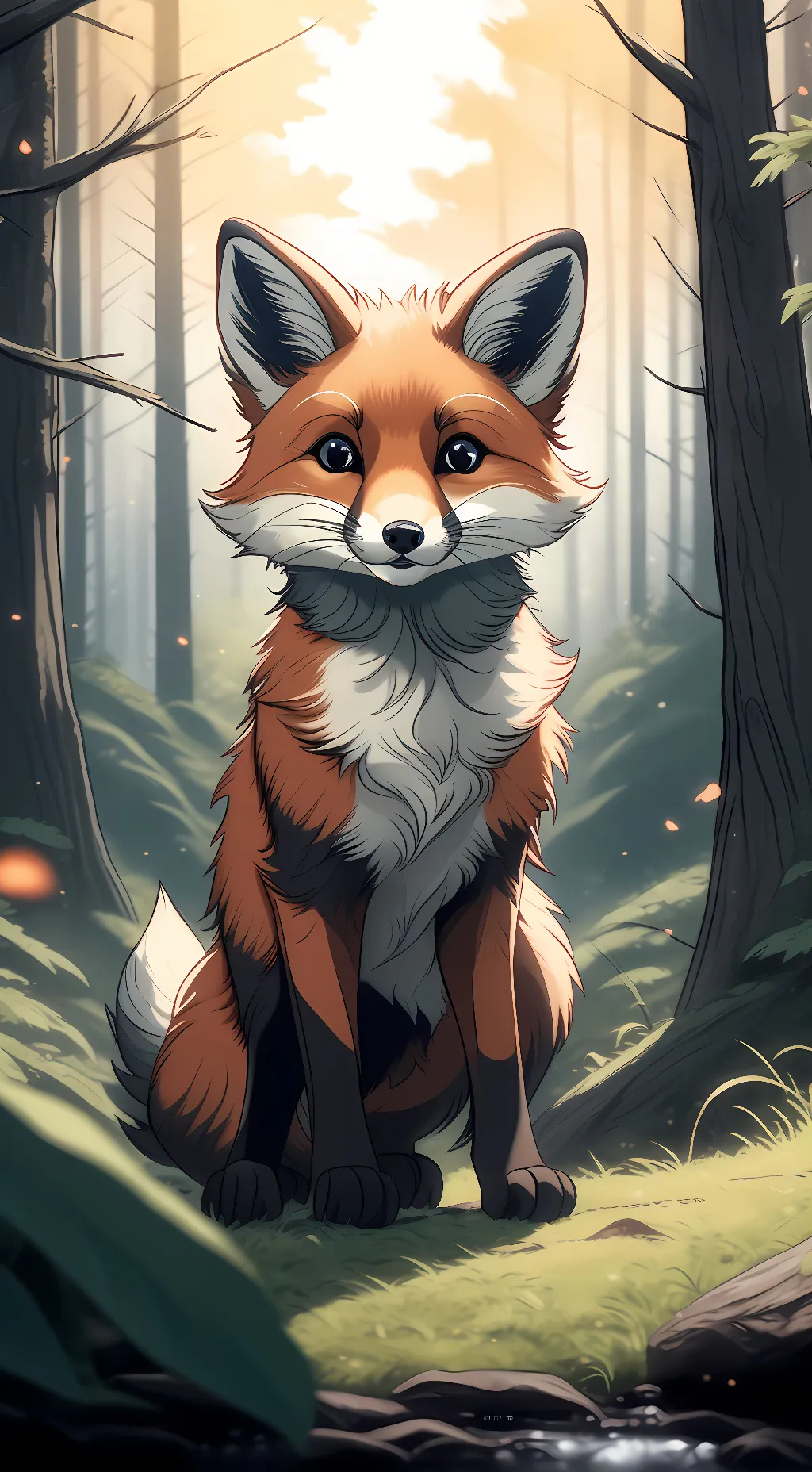 ai character: Scarlet background
