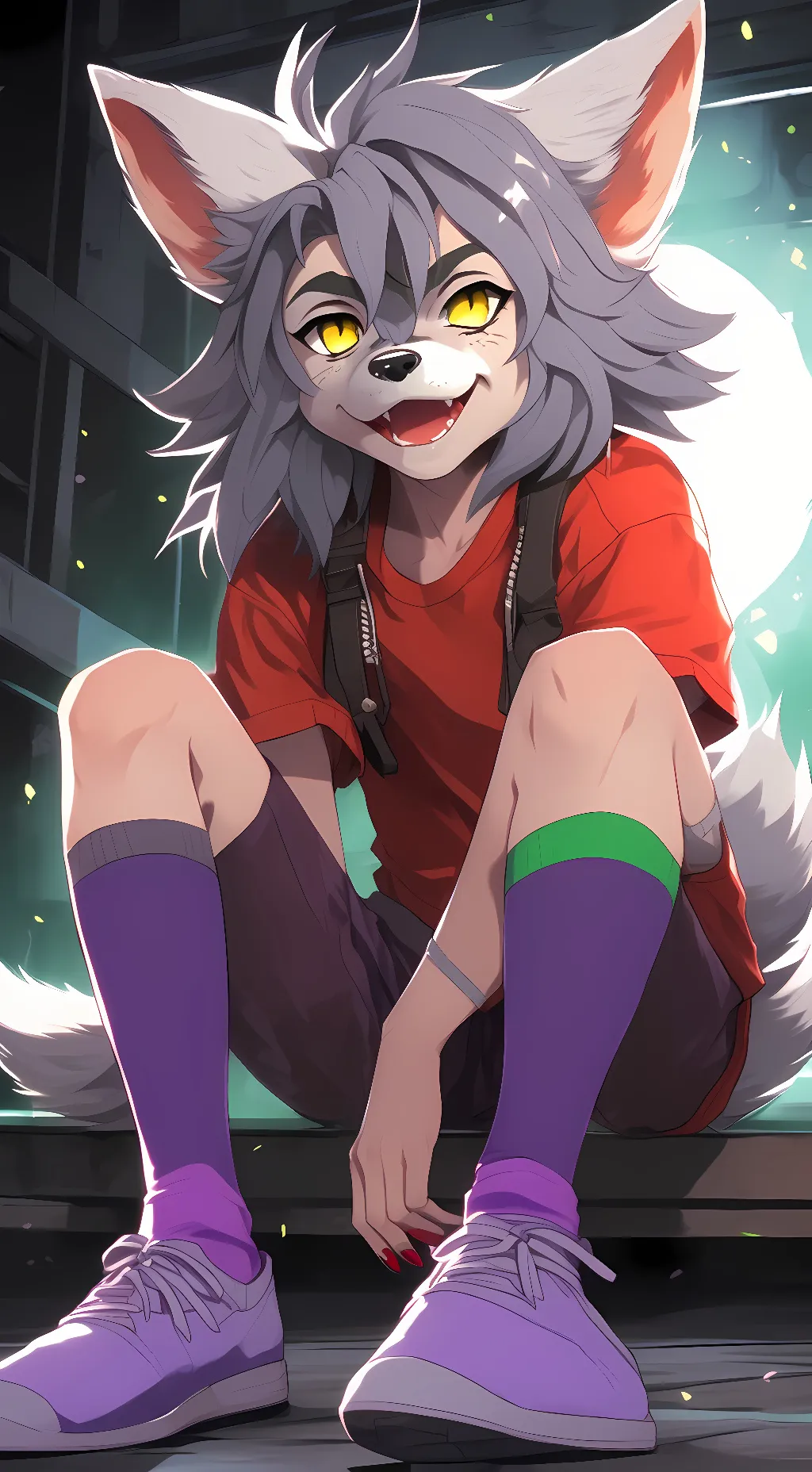 ai character: Roxanne wolf♡ background