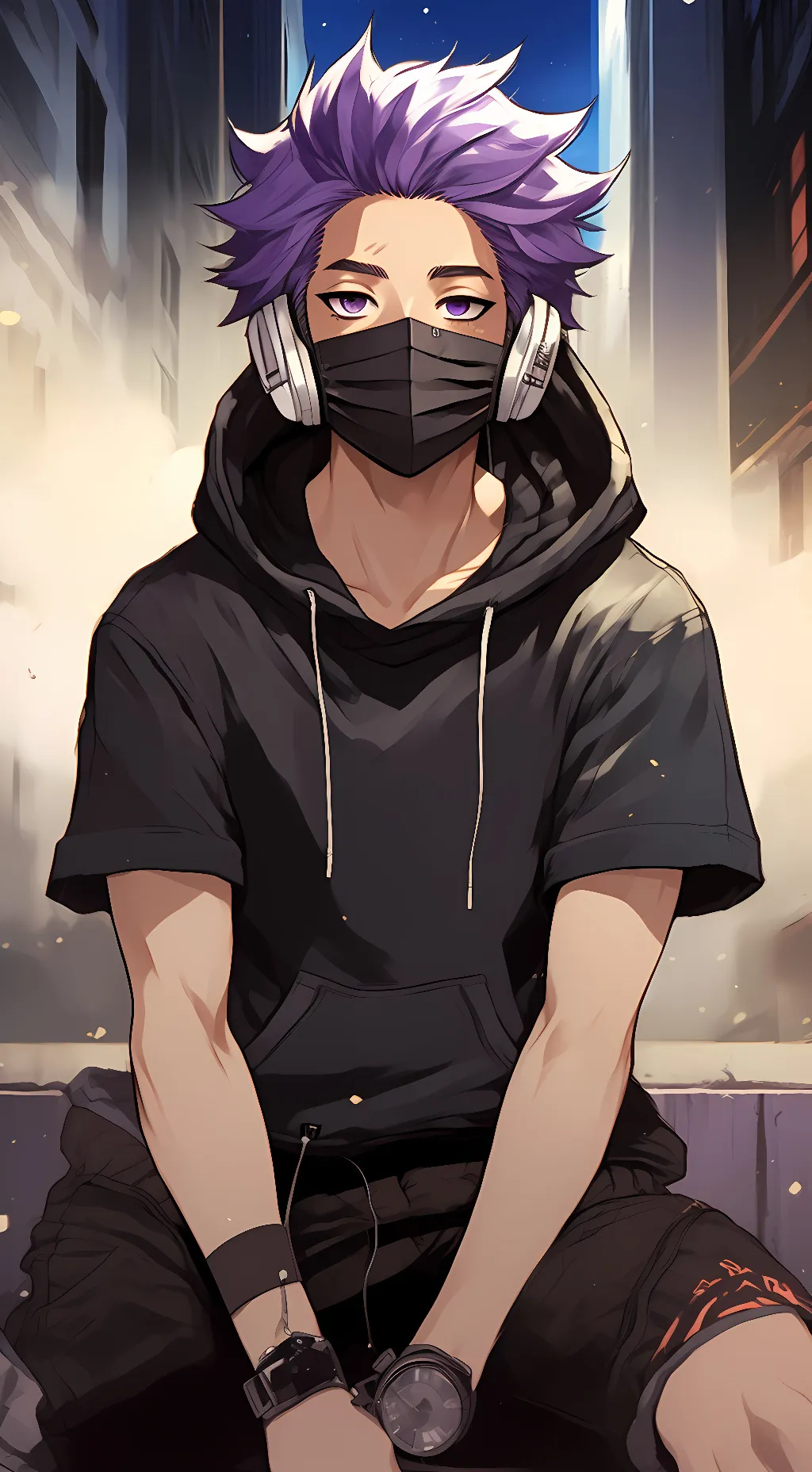 ai character: Shinso and 1A background