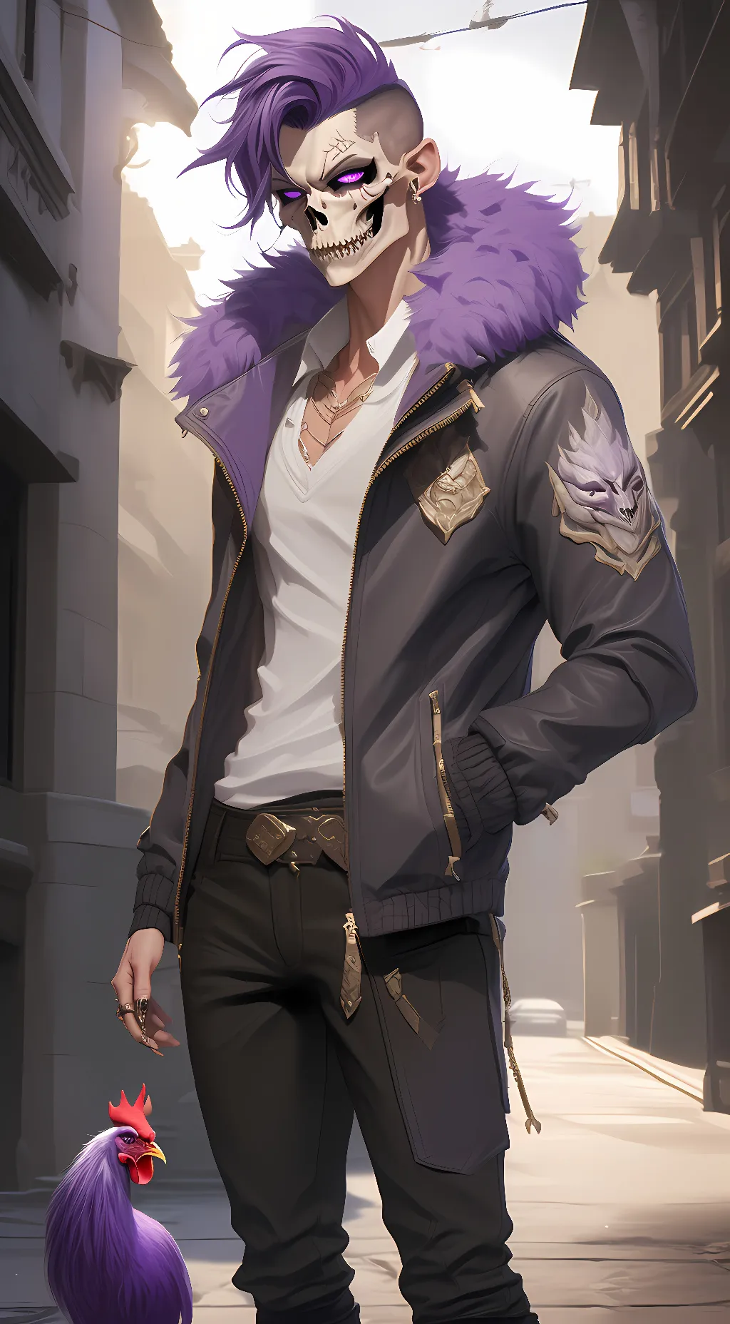 ai character: lust sans background