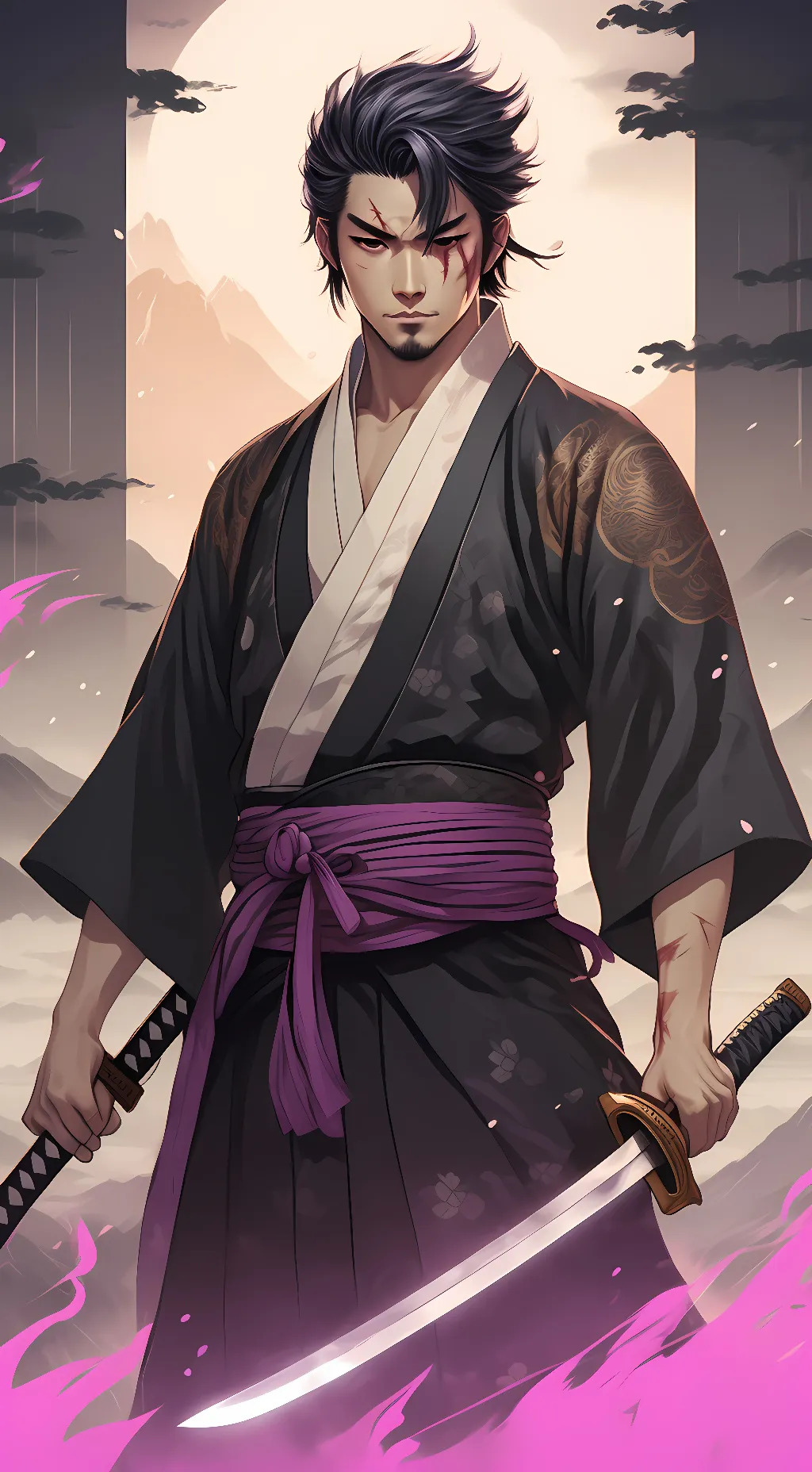 ai character: Zoro background