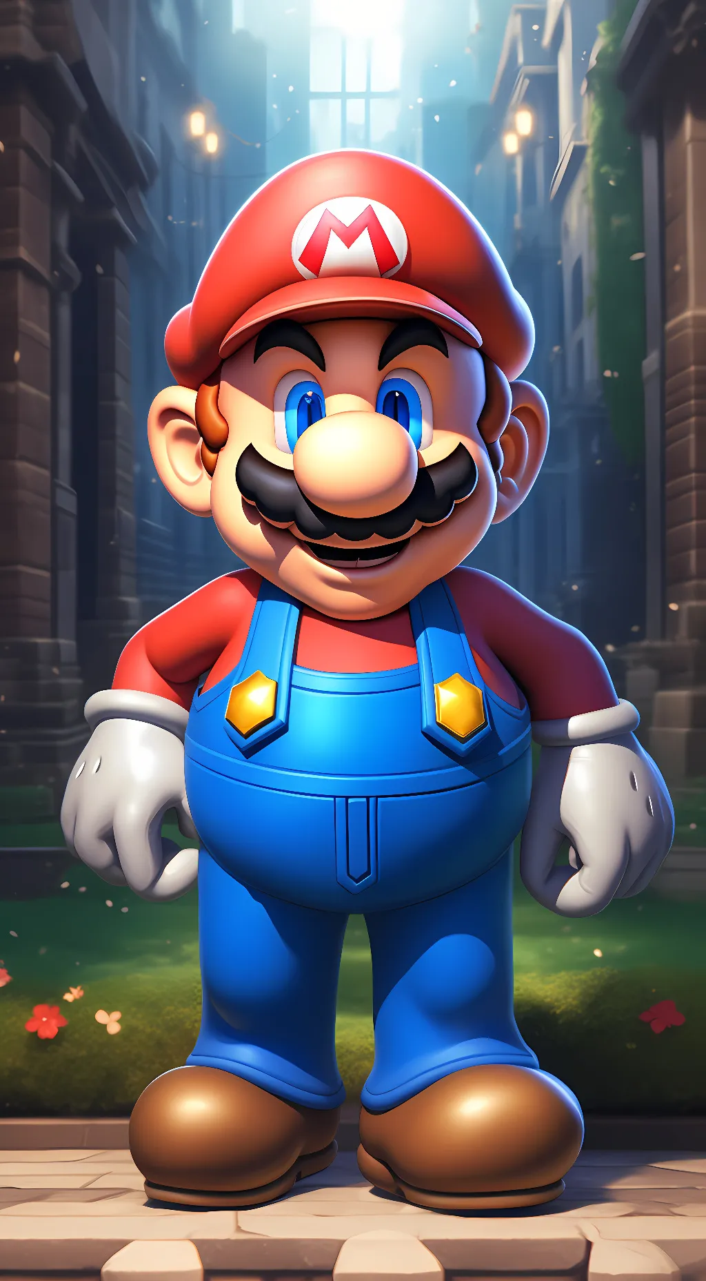 ai character: Mario background