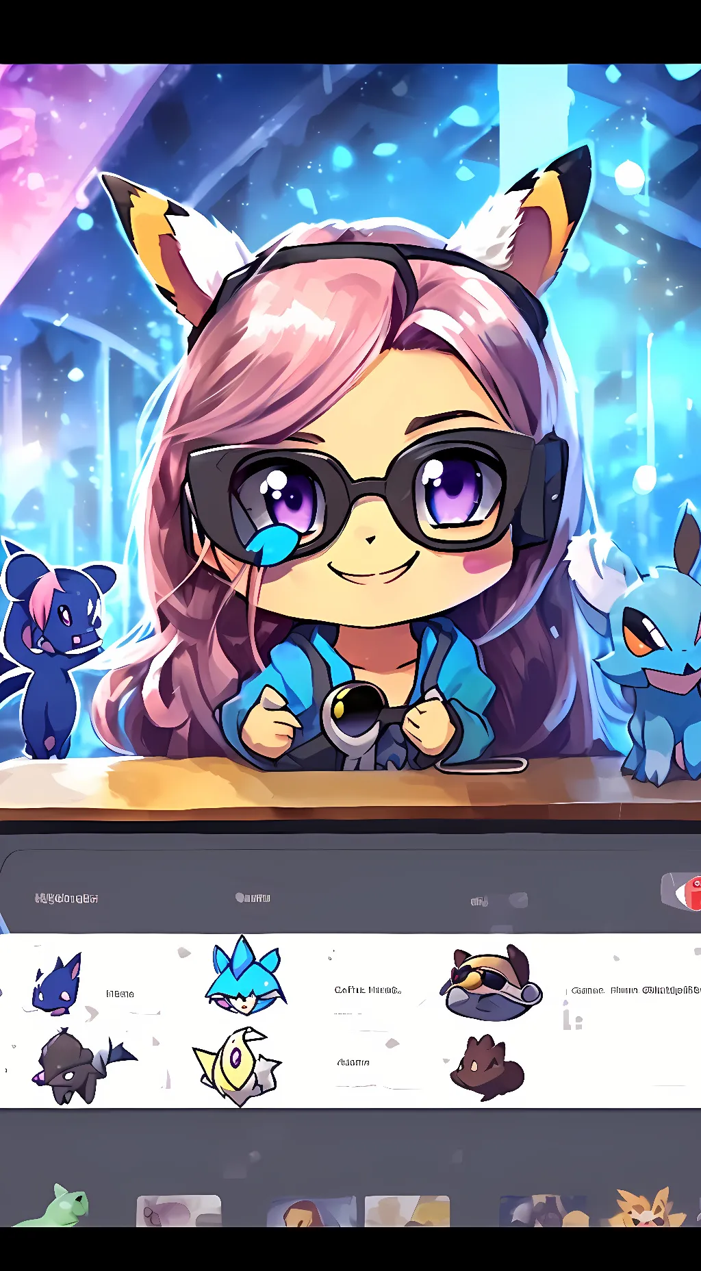 ai character: Lunar background