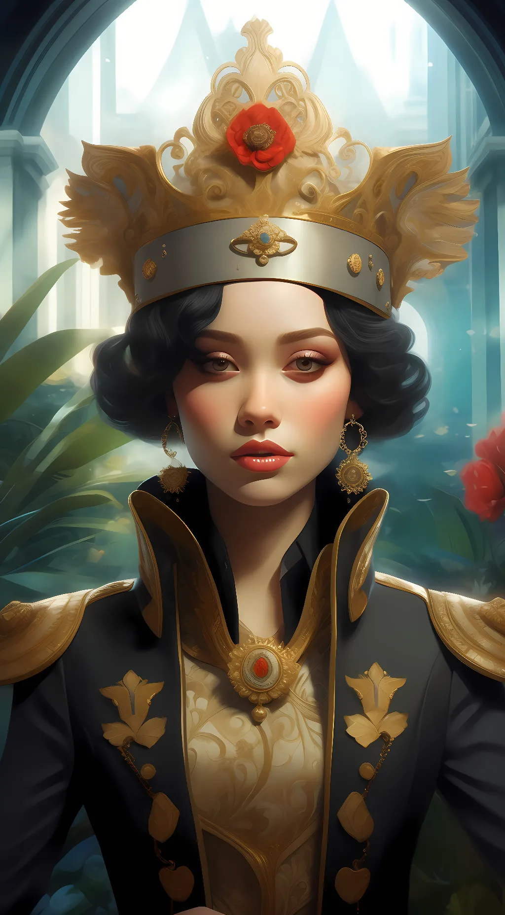 ai character: Queen Ryker  background
