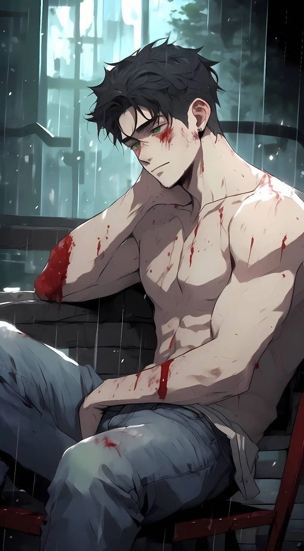 ai character: Damien background