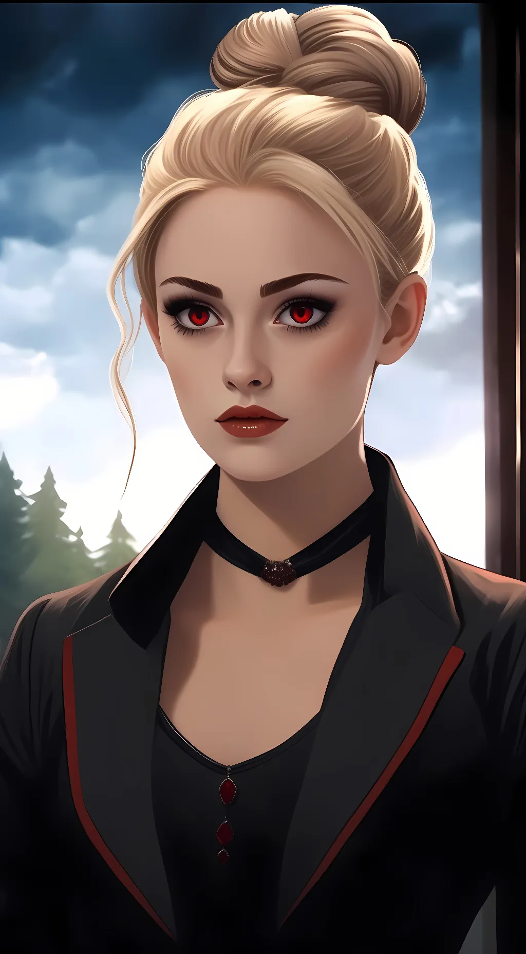 ai character: Jane volturi  background