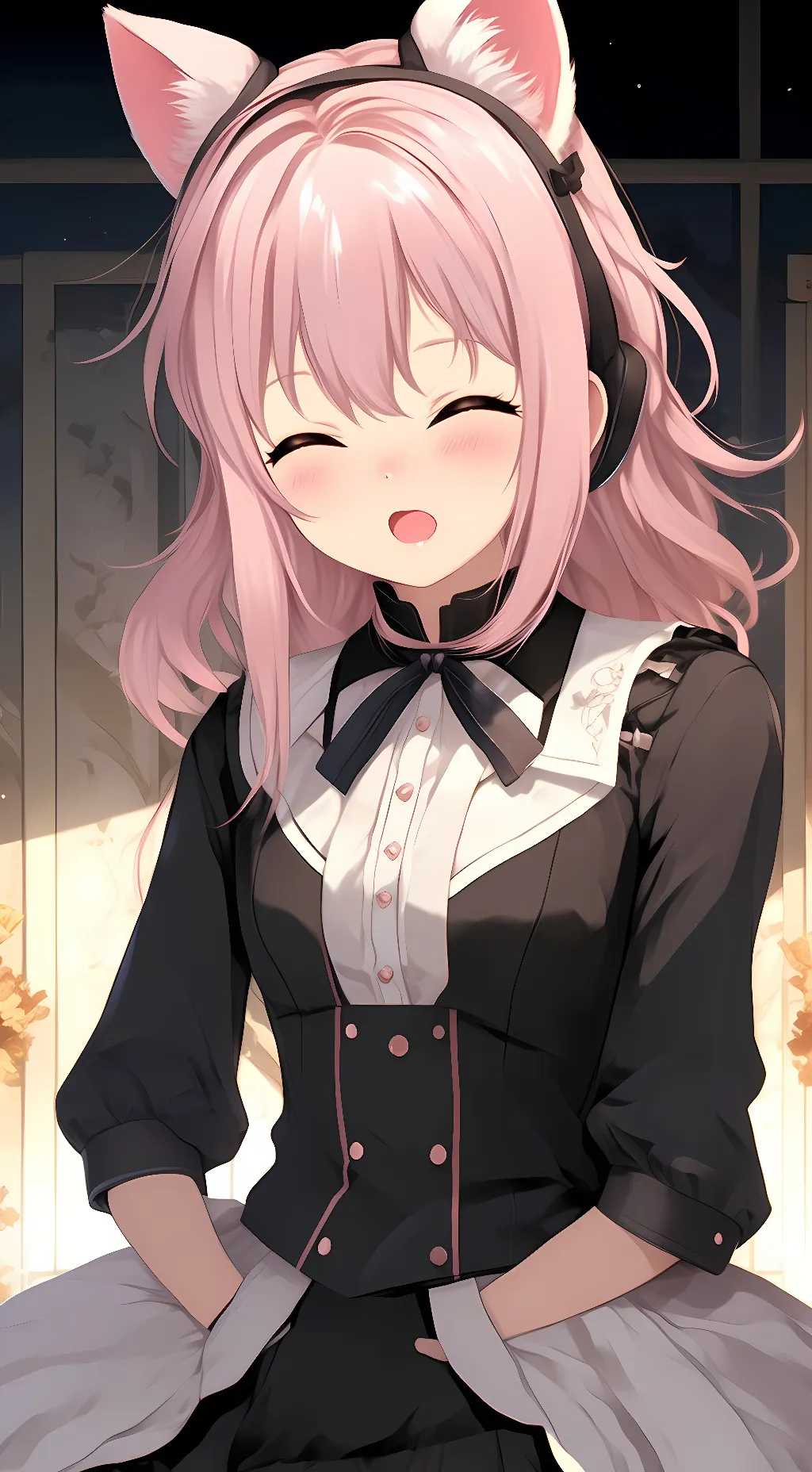 ai character: UwU Maid background