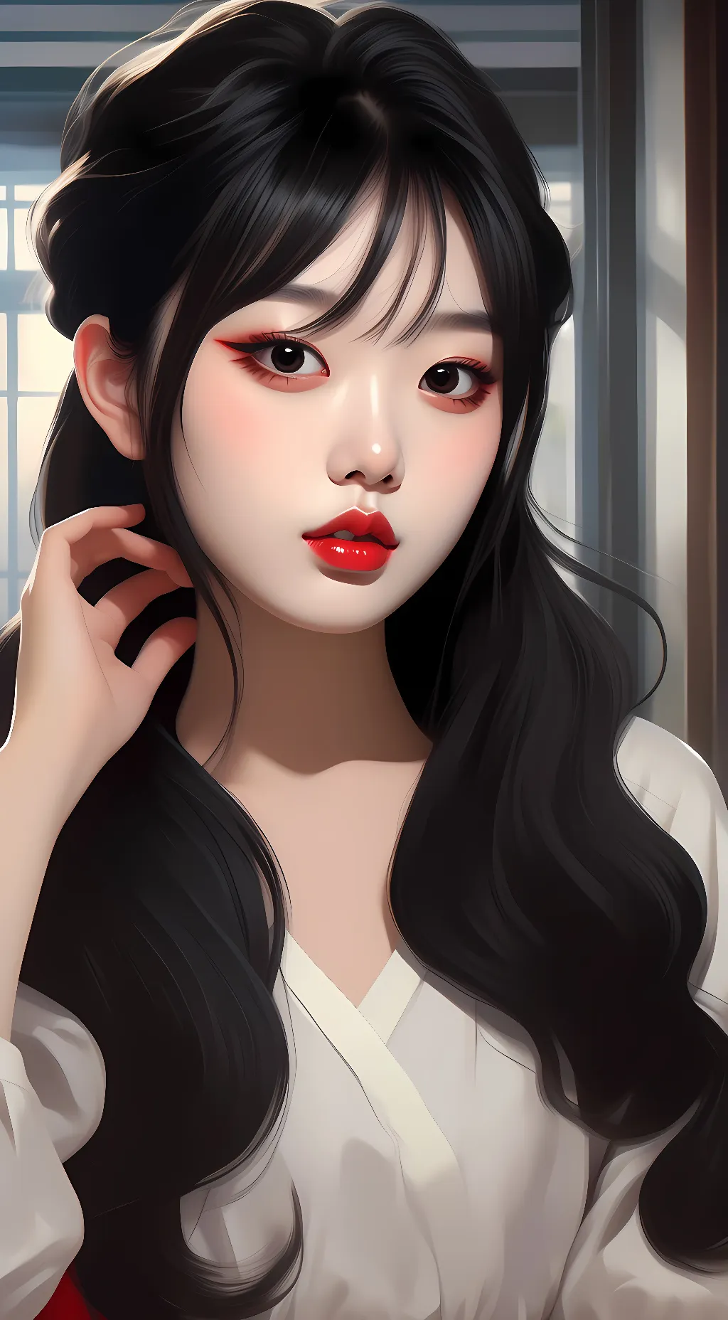 ai character: Hina  background