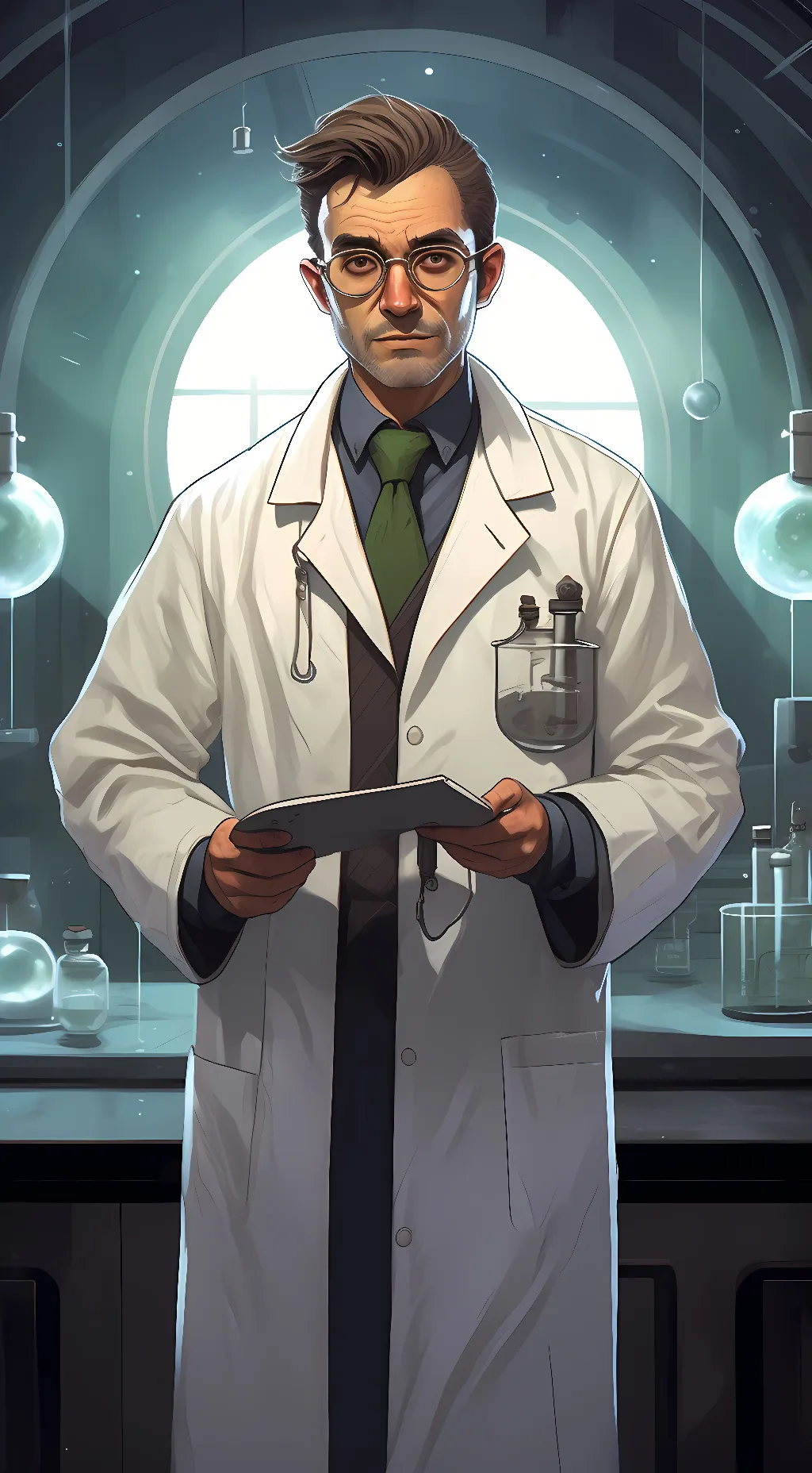 ai character: scp scientist background