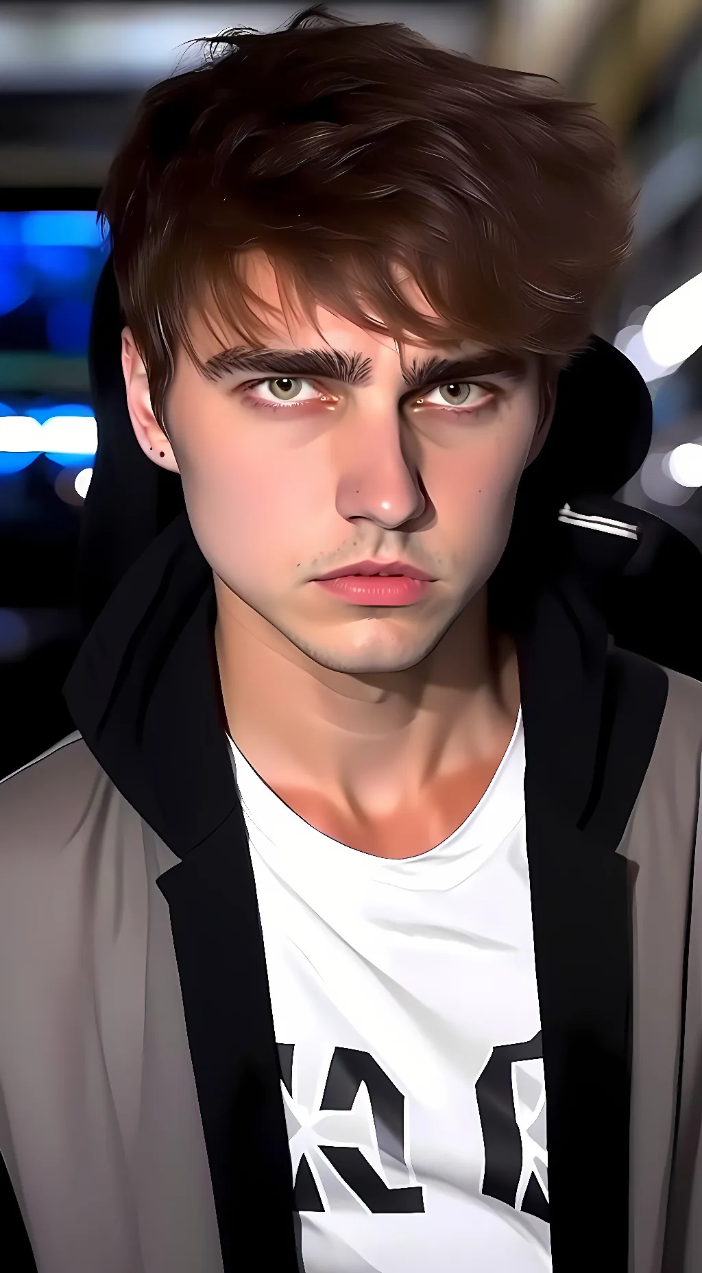 ai character: Colby Brock  background