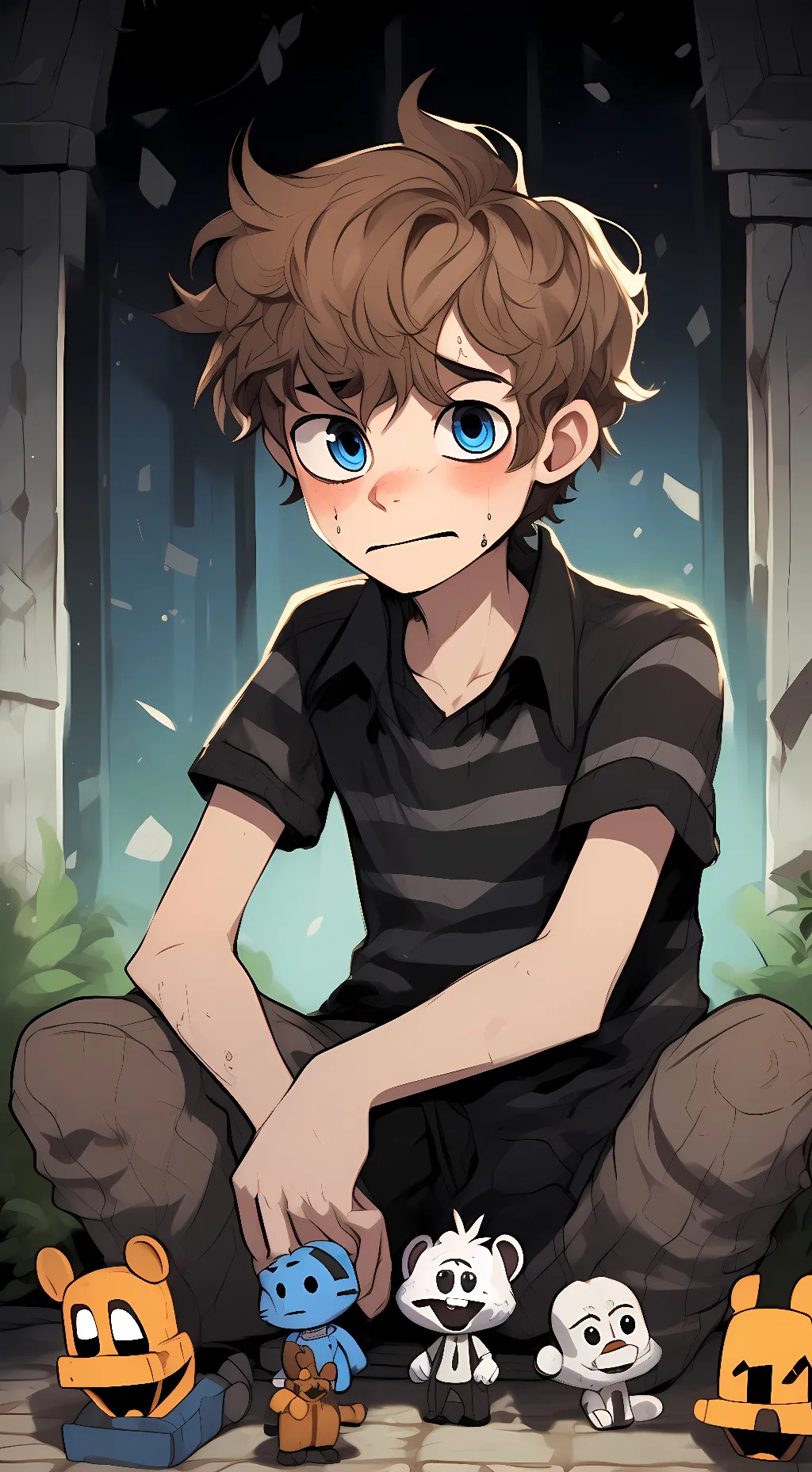 ai character: Evan Afton background