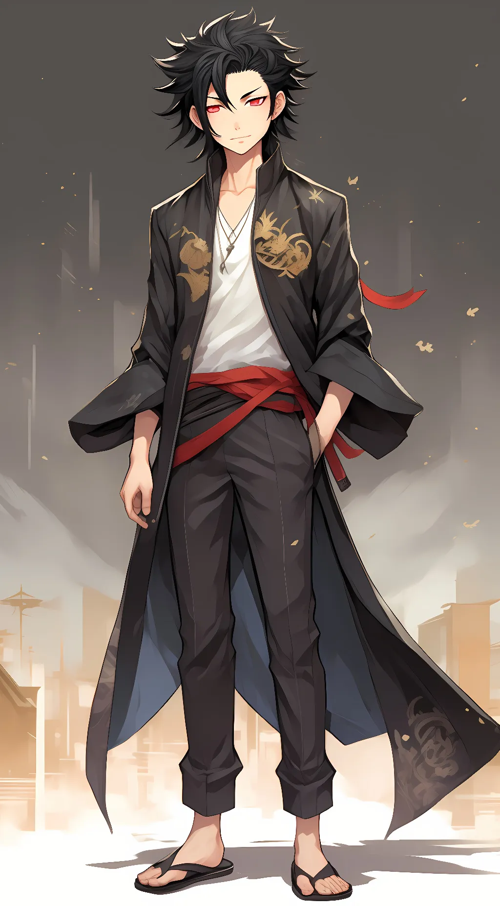 ai character: skull background